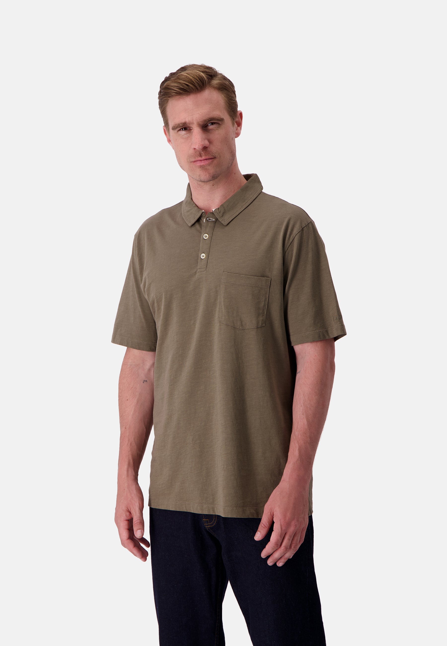 Polo Slub in Olive Polo Colours and Sons   