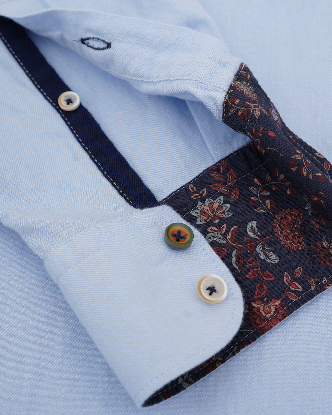 Camicia in twill spazzolato in camicie Sky Colours and Sons   