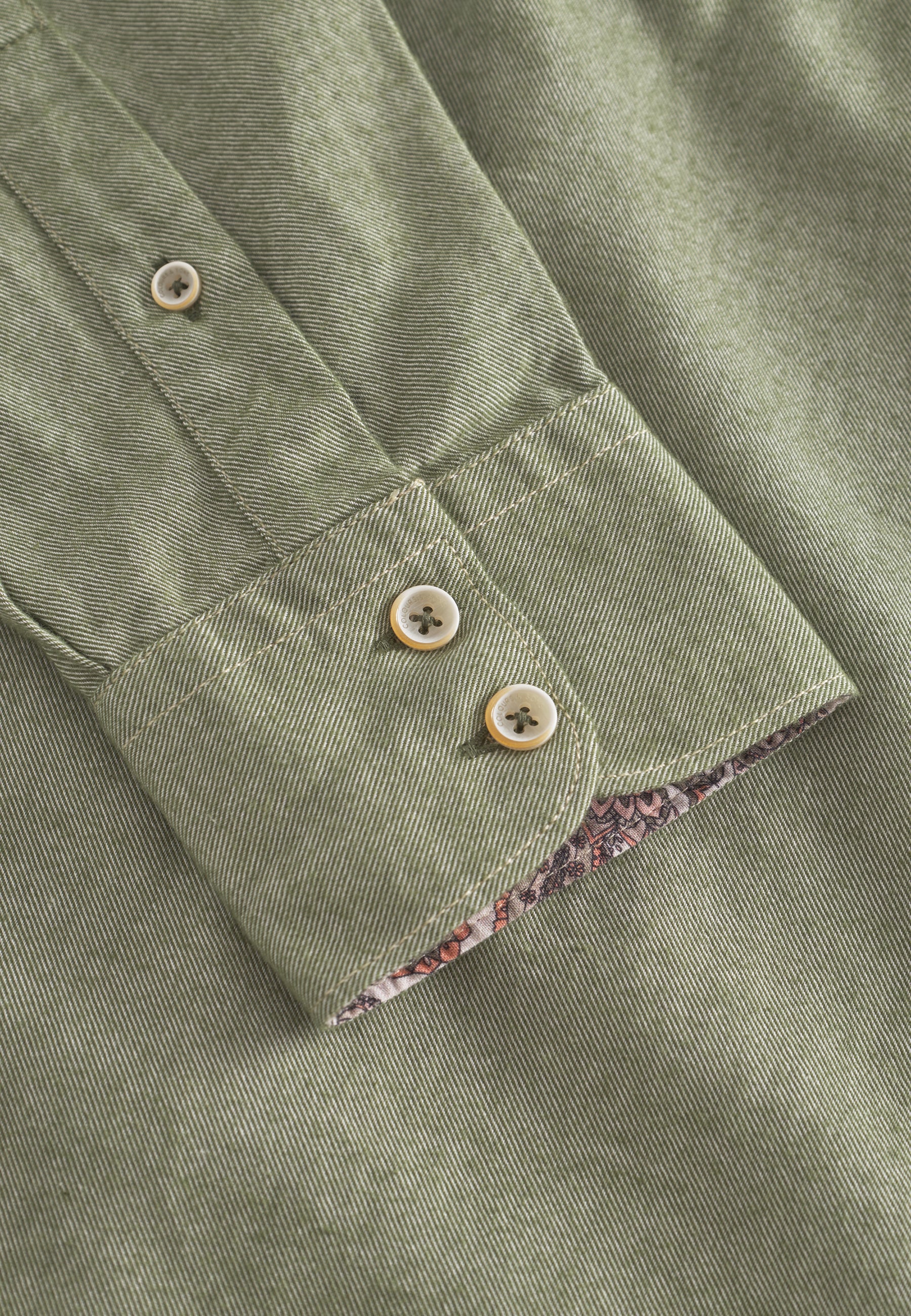 Camicia Spazzolato Twill in Trifoglio Camicie Colours and Sons   