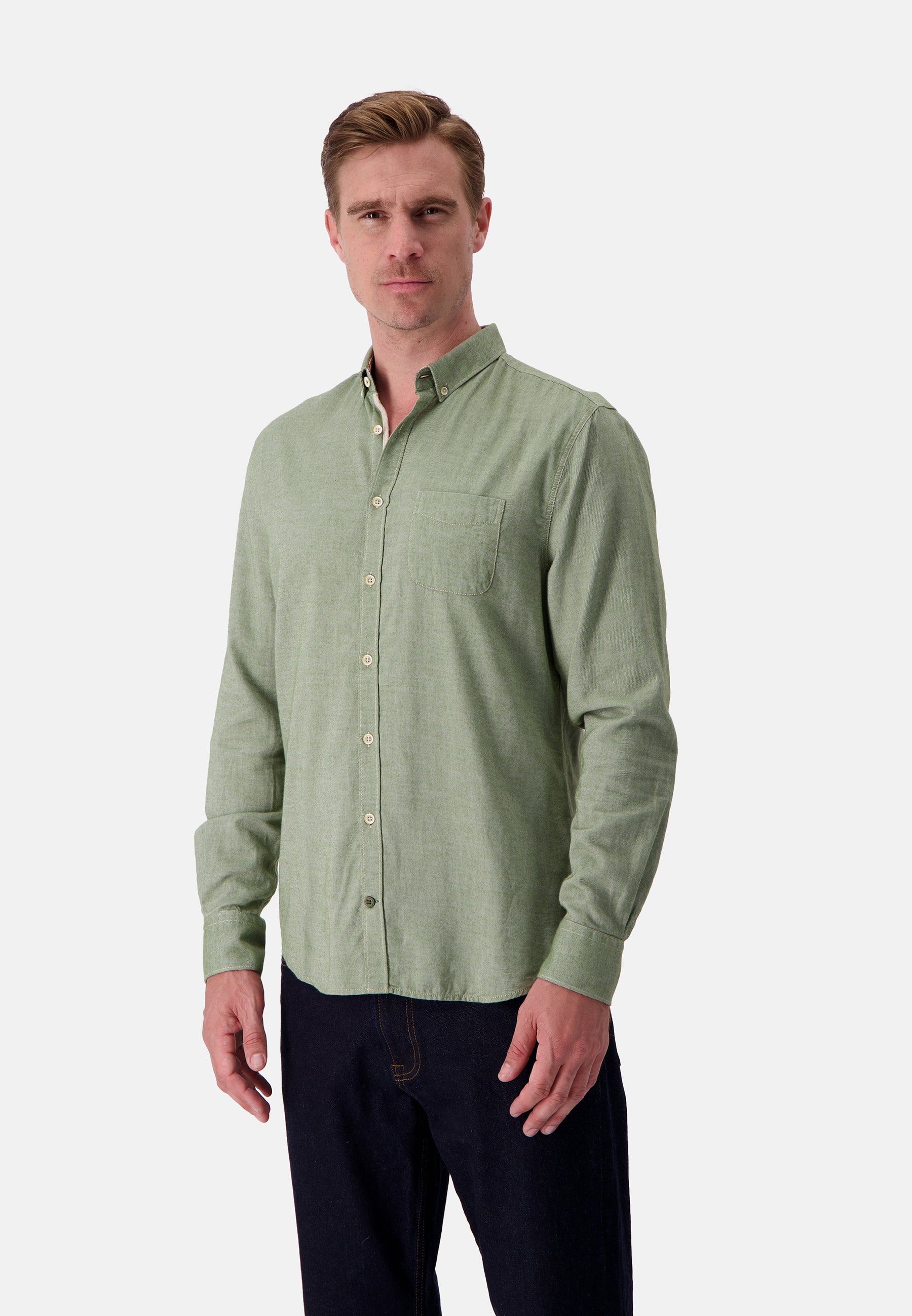 Camicia Spazzolato Twill in Trifoglio Camicie Colours and Sons   