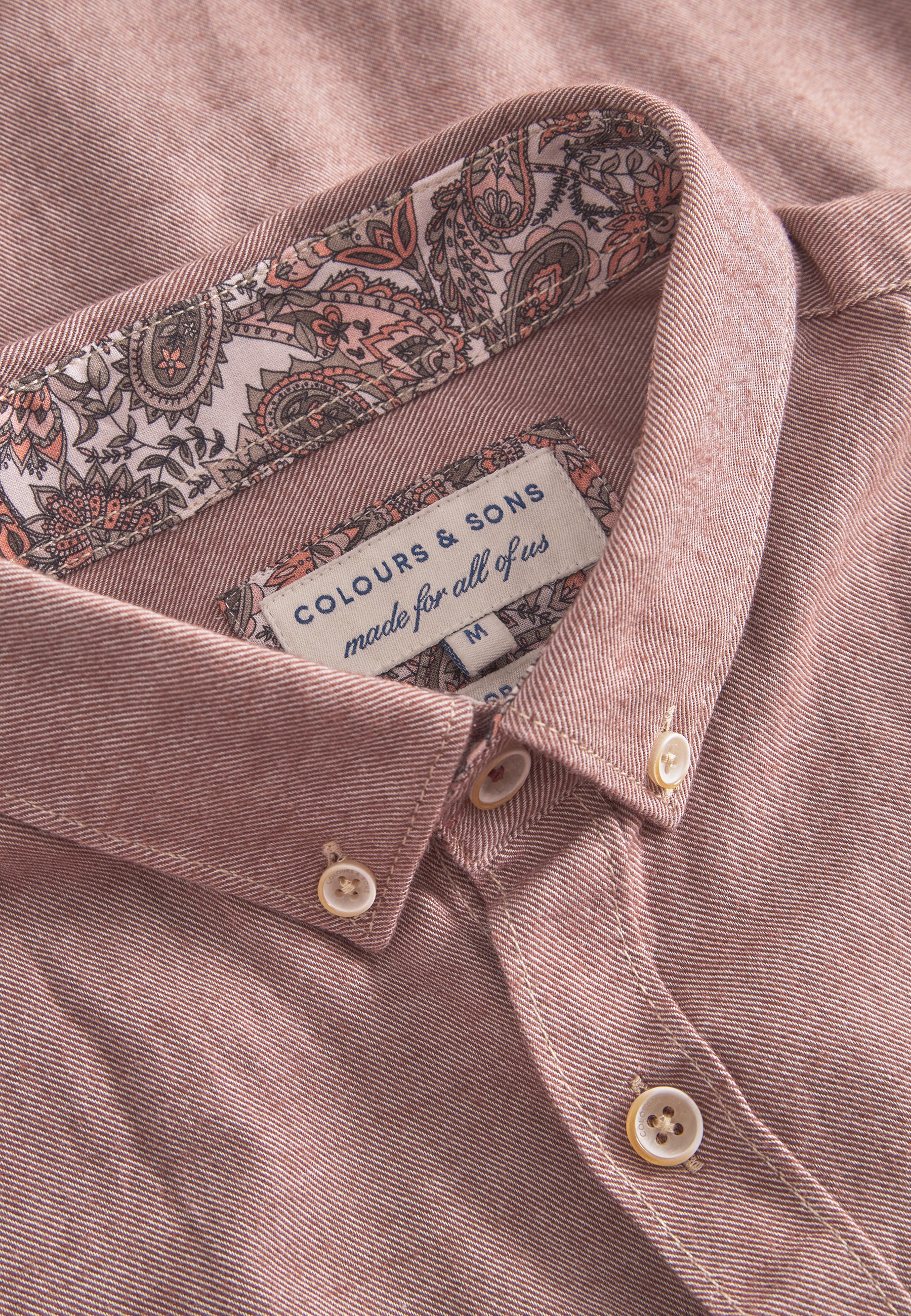 Camicia Brushed Twill in Soil Camicie Colours and Sons   