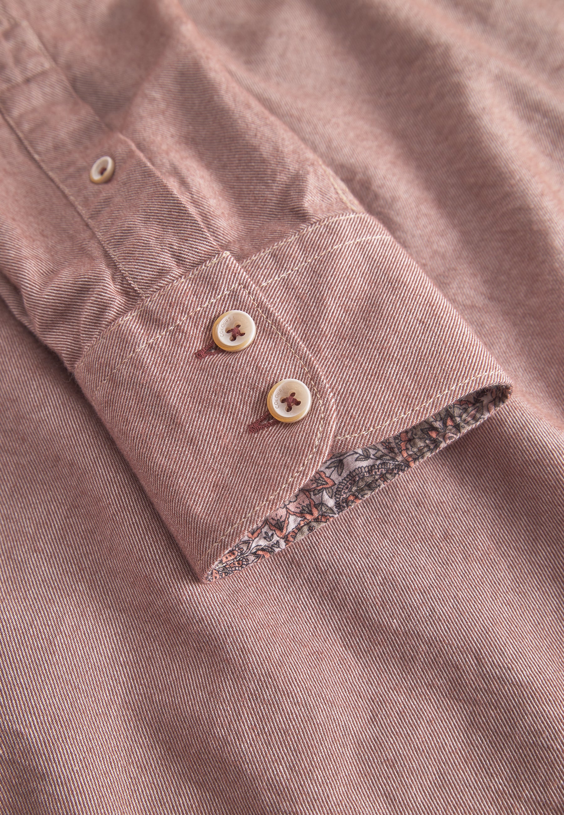 Camicia Brushed Twill in Soil Camicie Colours and Sons   