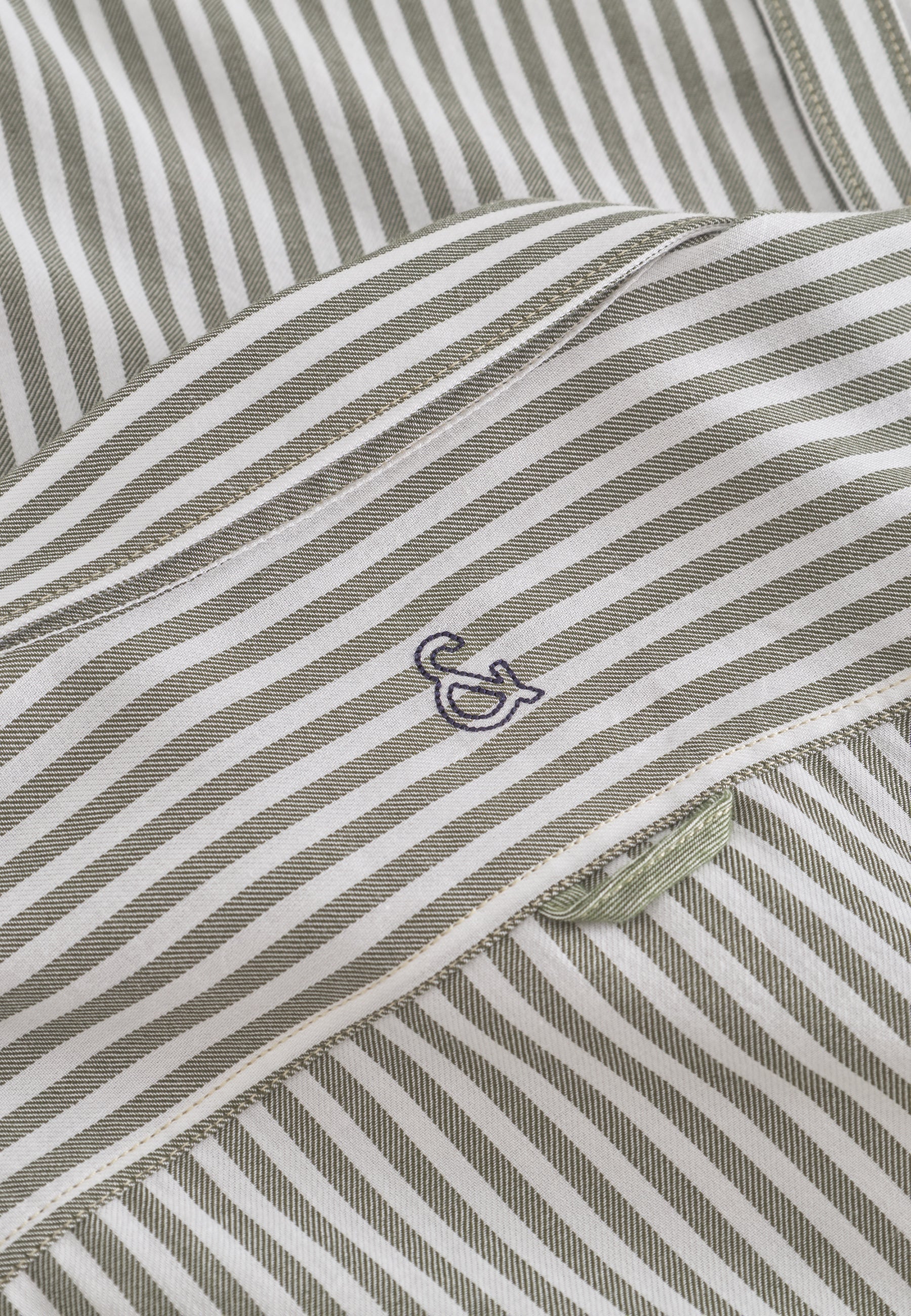 Camicia Spazzolata Twill Stripes in Trifoglio Stripes Camicie Colours and Sons   