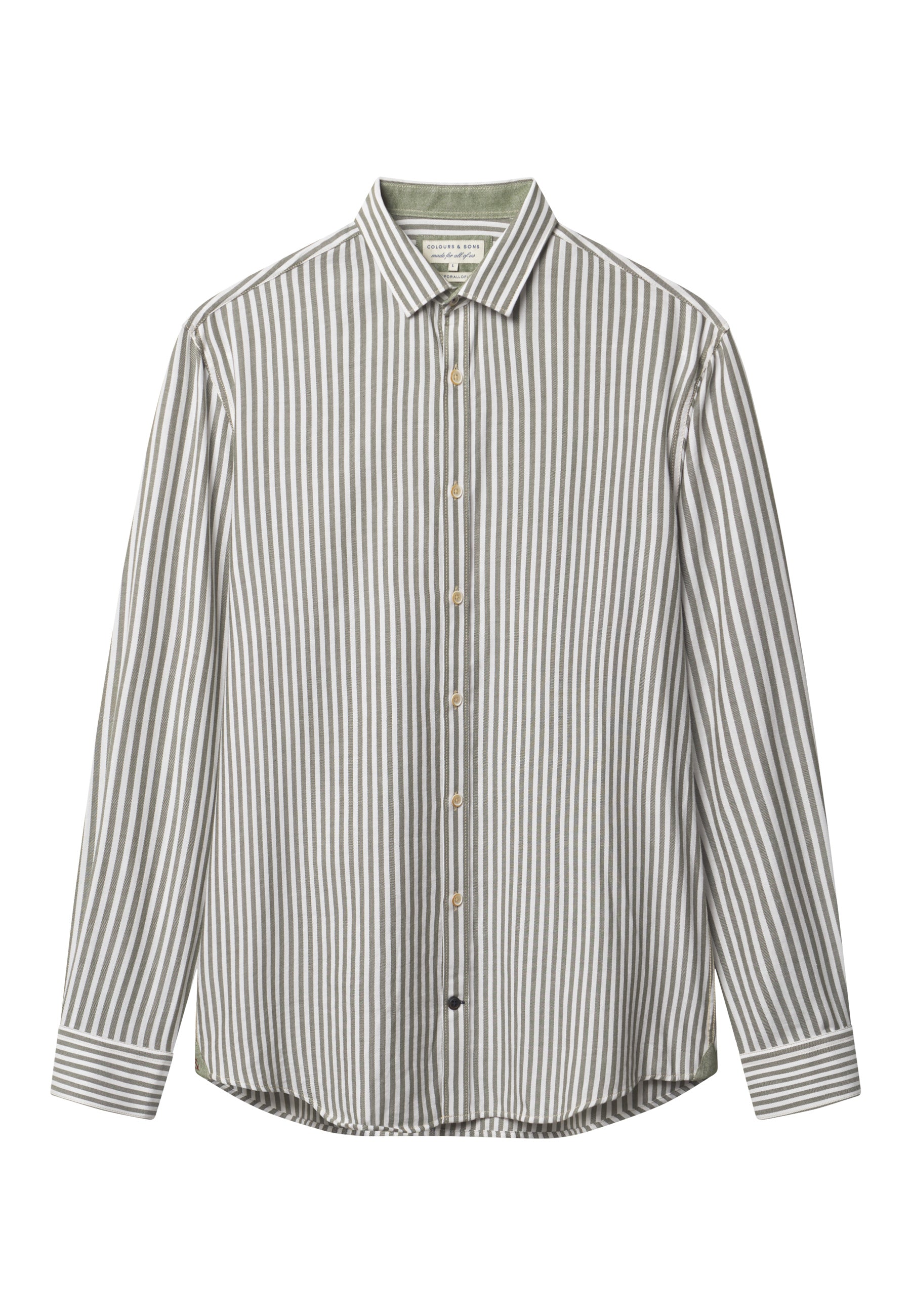 Camicia Spazzolata Twill Stripes in Trifoglio Stripes Camicie Colours and Sons   