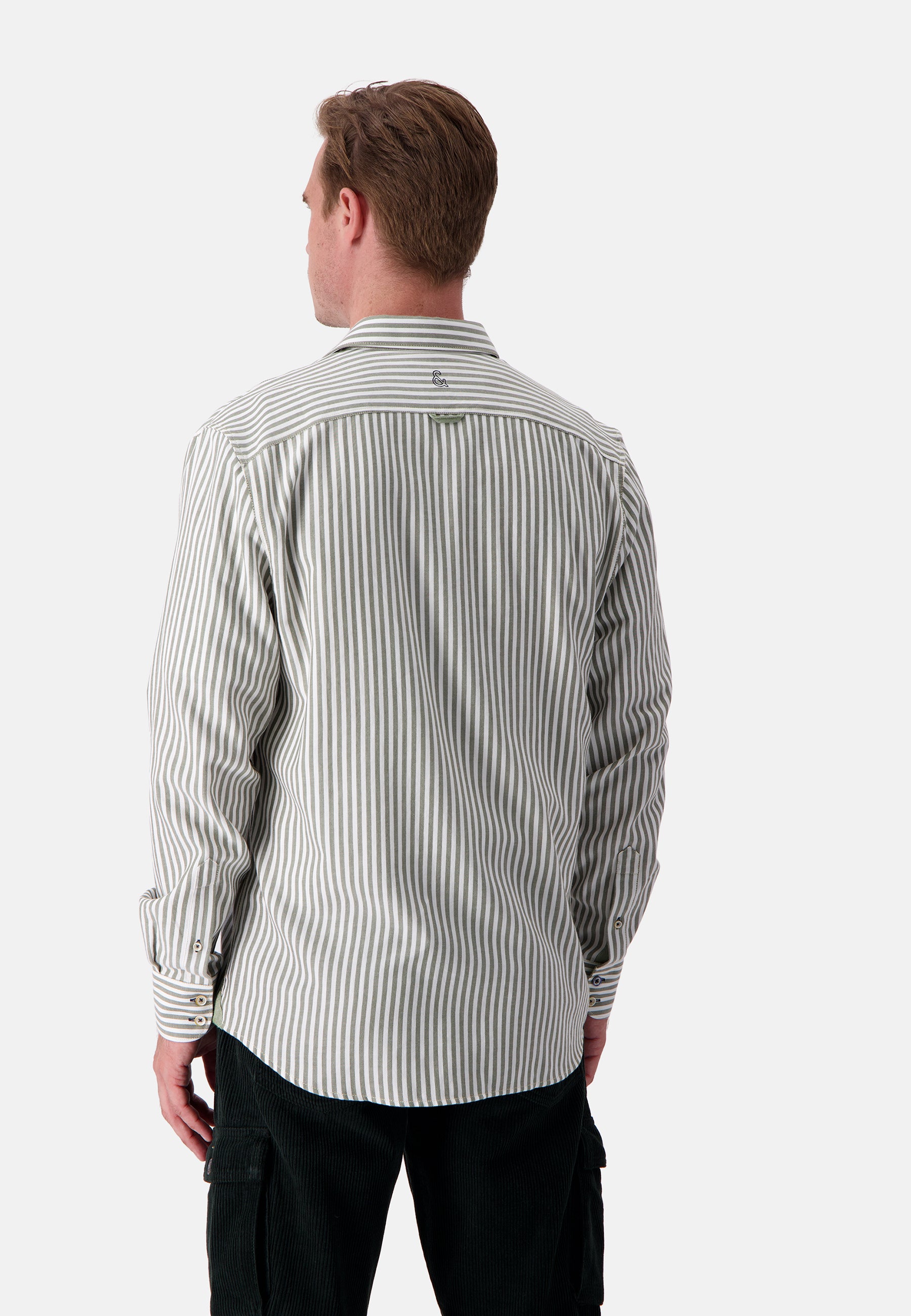 Camicia Spazzolata Twill Stripes in Trifoglio Stripes Camicie Colours and Sons   