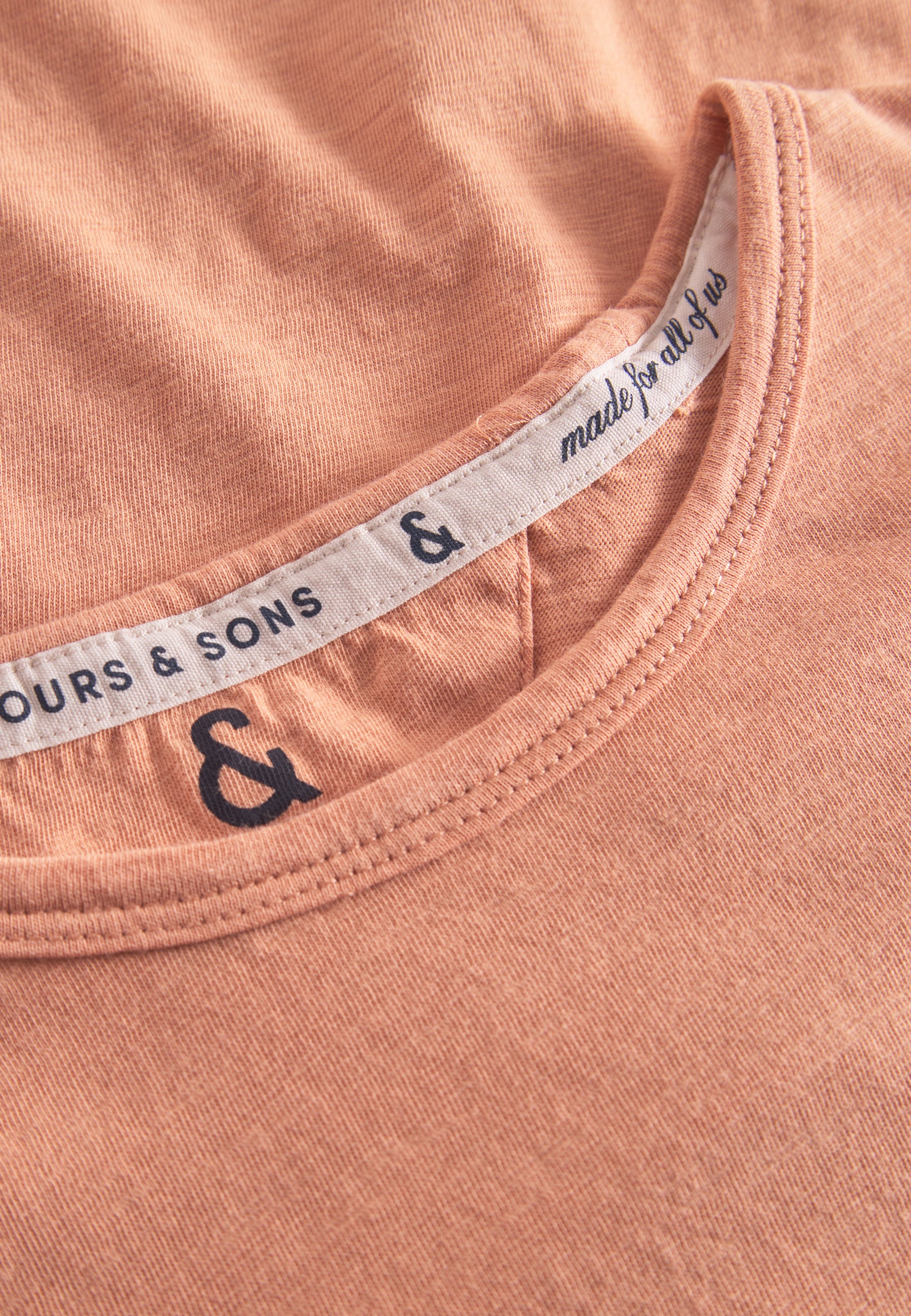 Maglietta - Slub in Peach T-Shirts Colours and Sons   