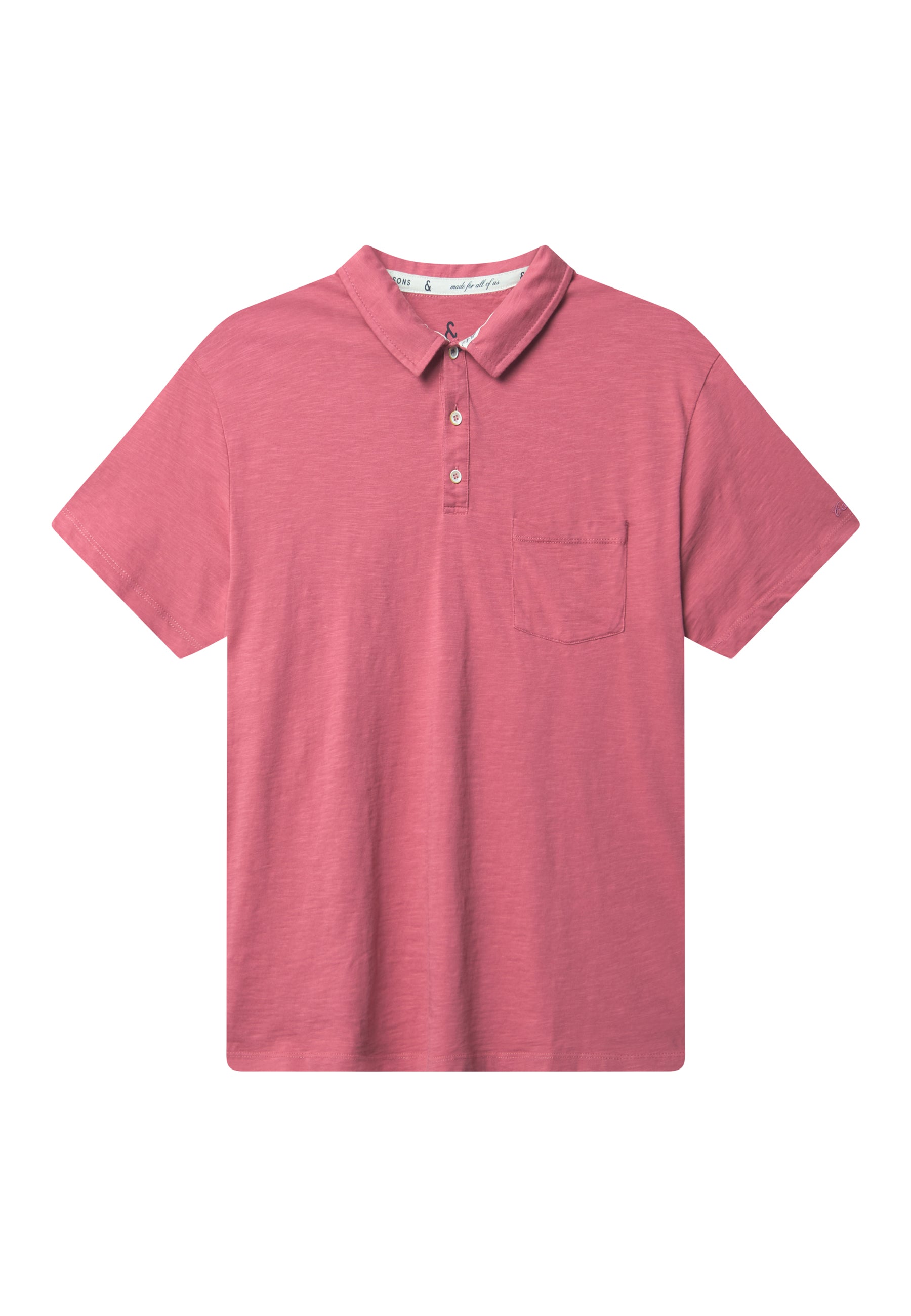 Polo - Slub in Mauve Polo Colours and Sons   