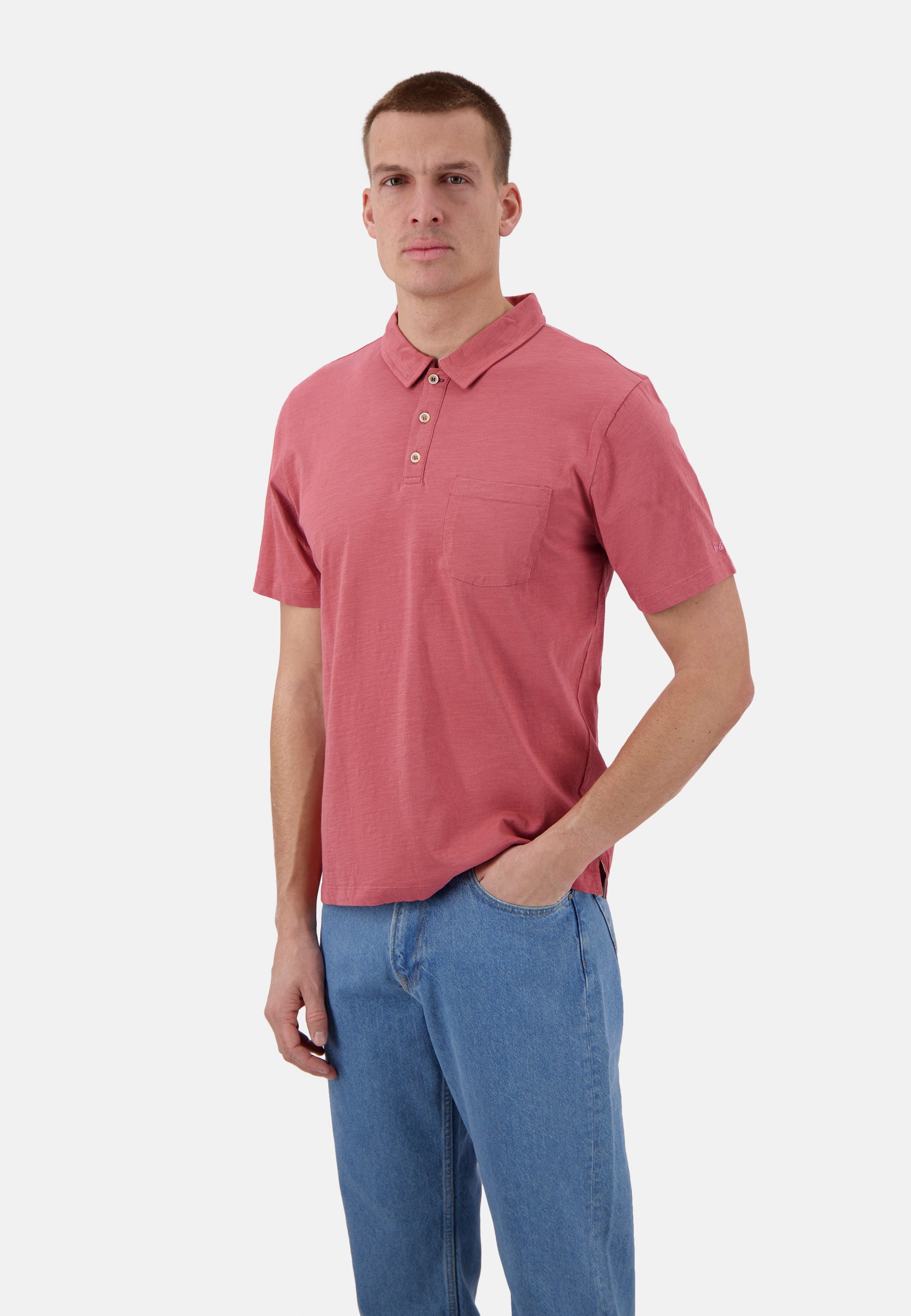 Polo - Slub in Mauve Polo Colours and Sons   