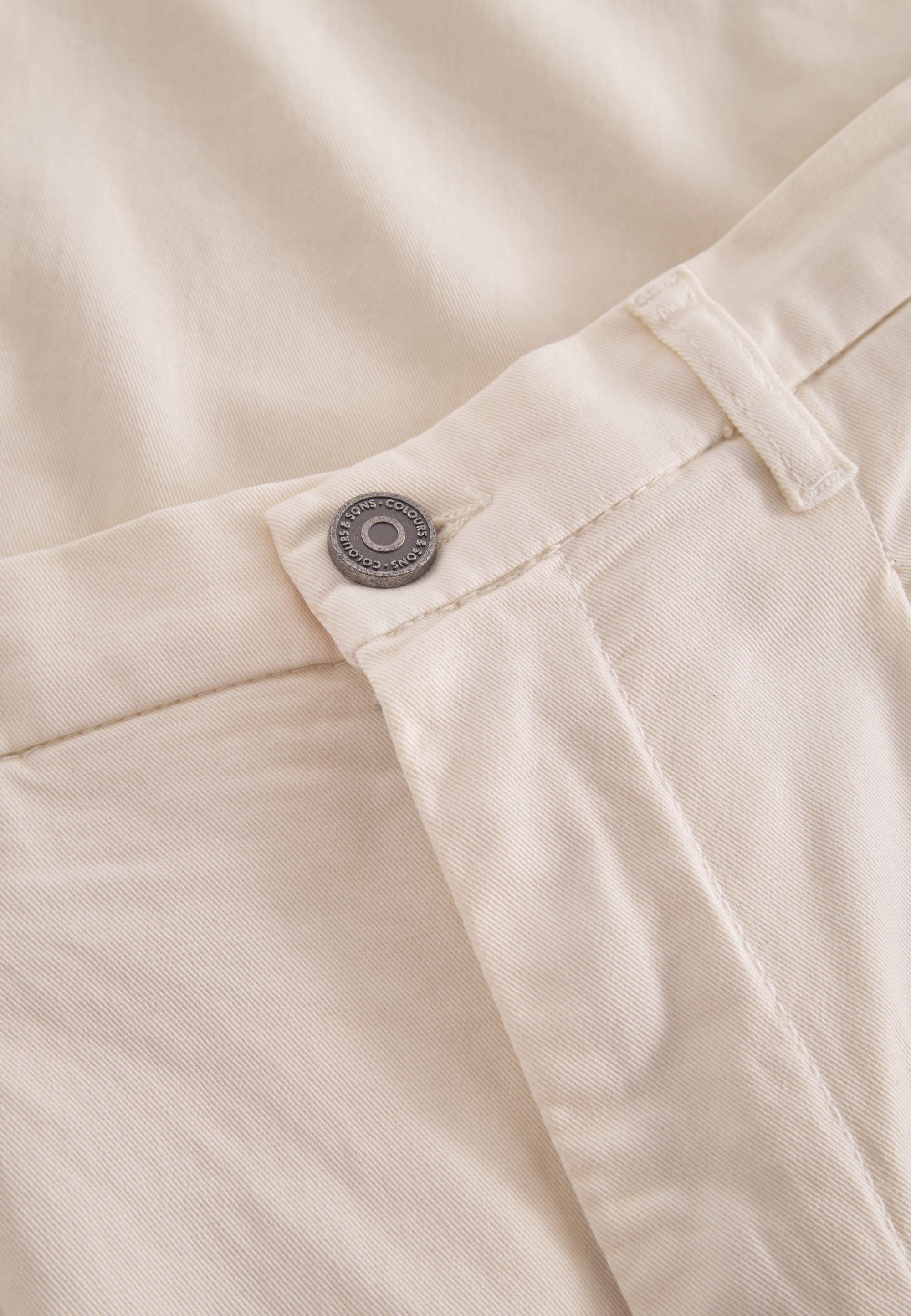 Pantaloni-Cropped Chino in Offwhite Pants Colours and Sons   