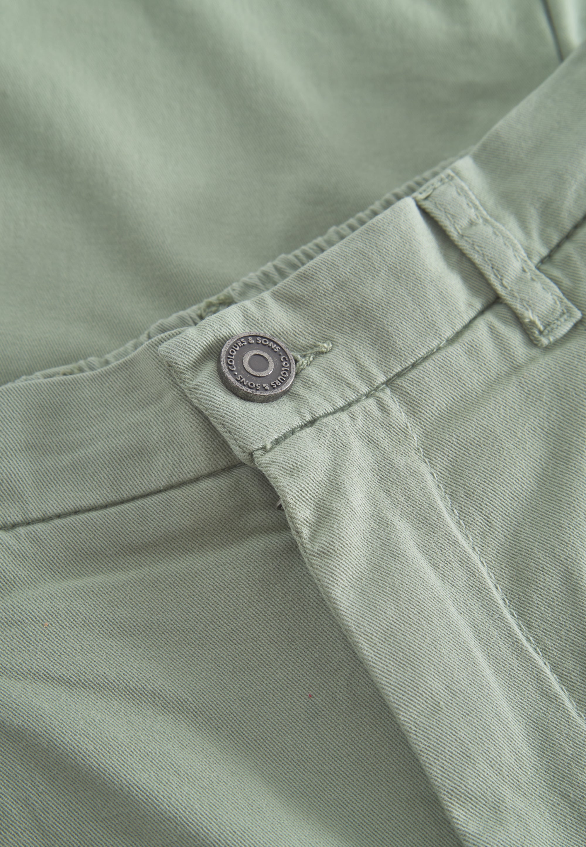 Pantaloni - Chino arrotolati in pantaloni color pistacchio Colours and Sons   