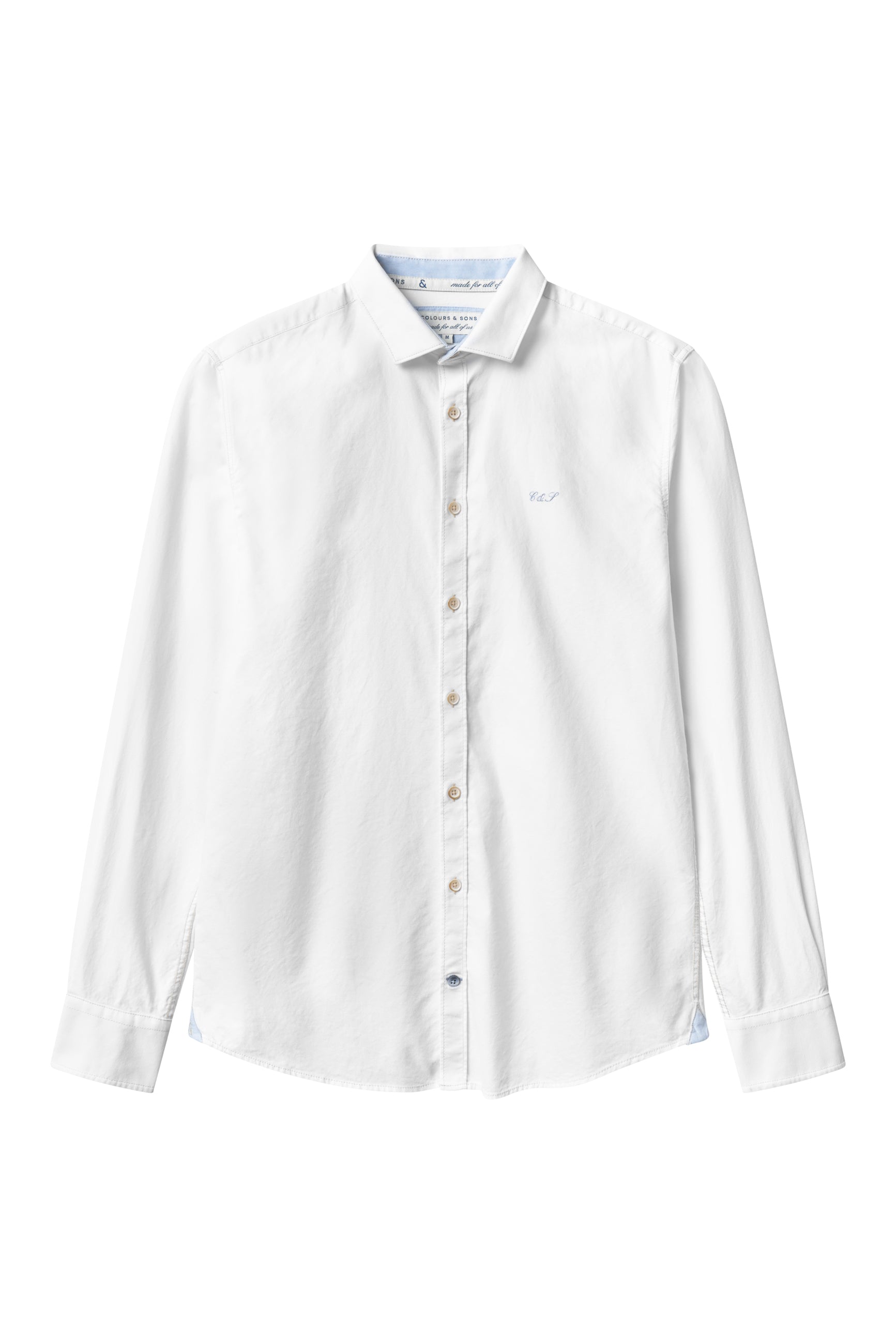 Camicia Oxford morbida in bianco Camicie Colours and Sons