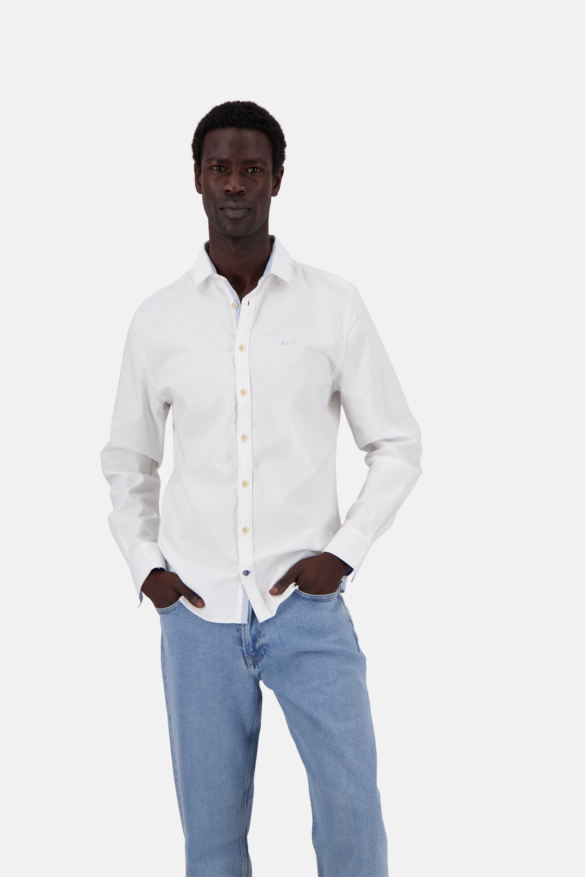 Camicia Oxford morbida in bianco Camicie Colours and Sons