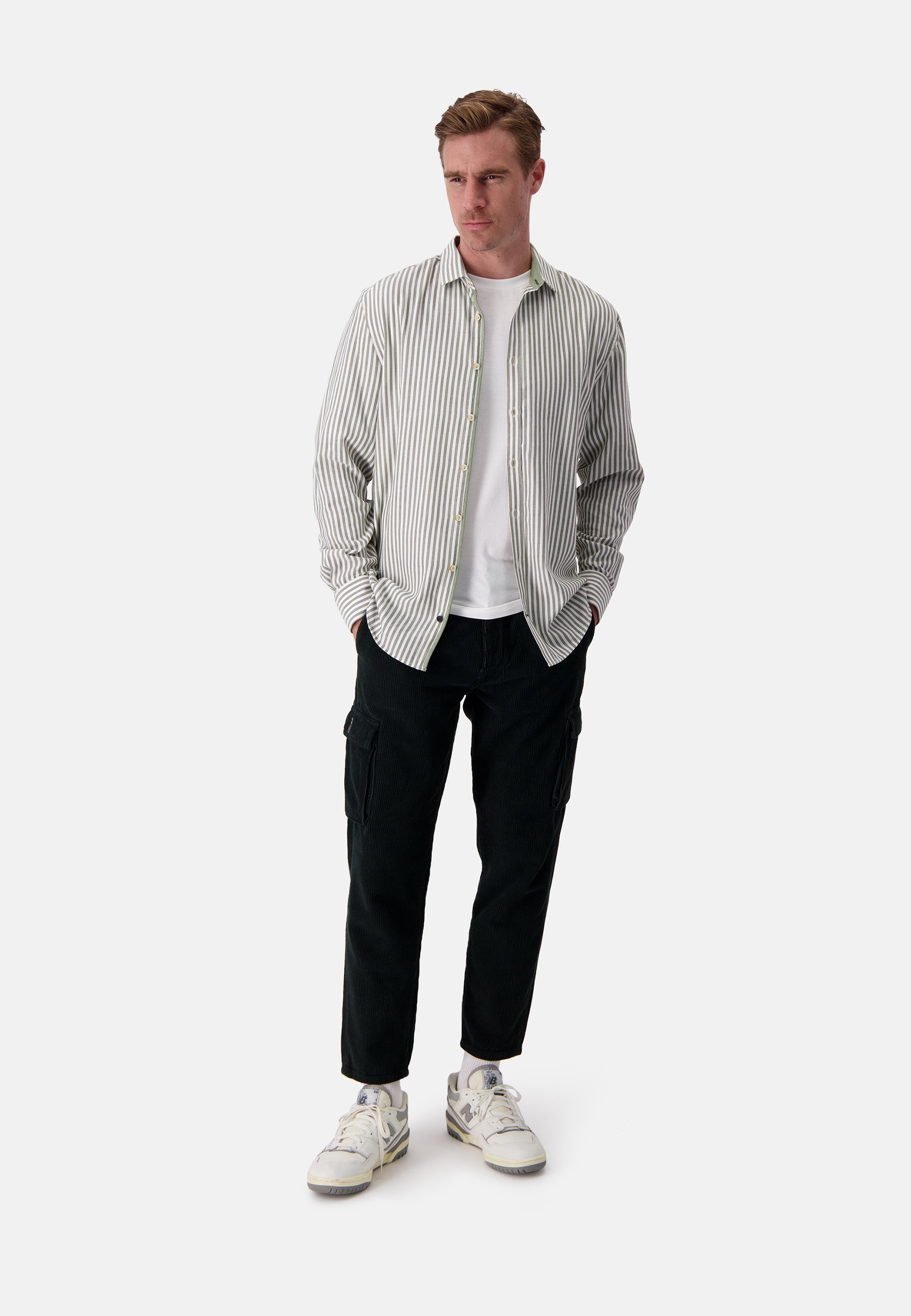 Camicia in twill spazzolato a righe Hunter Stripes Camicie Colours and Sons