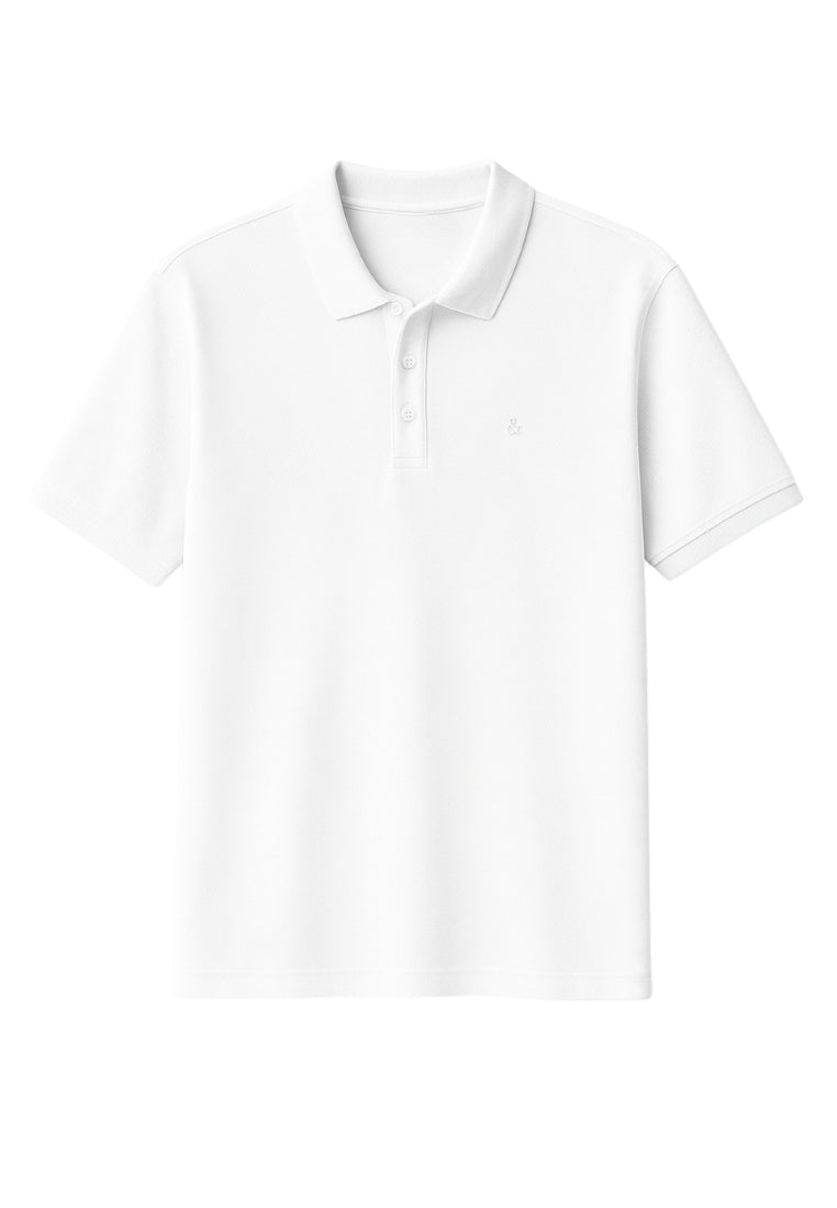 Polo tinta in capo in bianco Magliette Colours and Sons