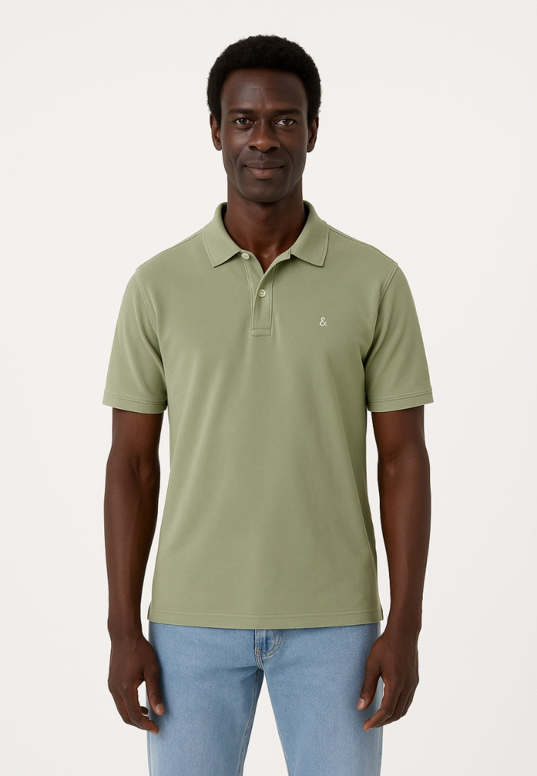 Polo tinta in capo in Wasabi T-Shirts Colours and Sons