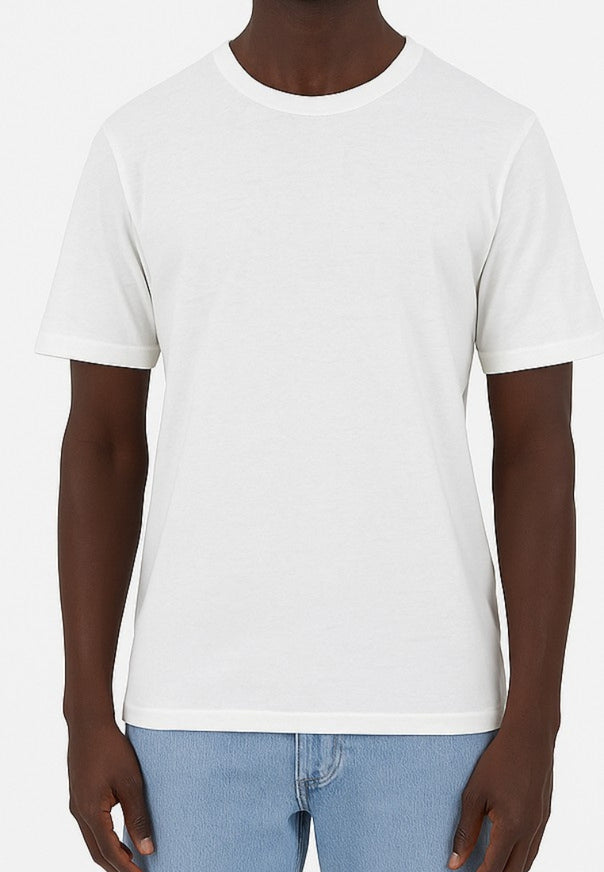 Maglietta in misto lino in bianco T-Shirts Colours and Sons