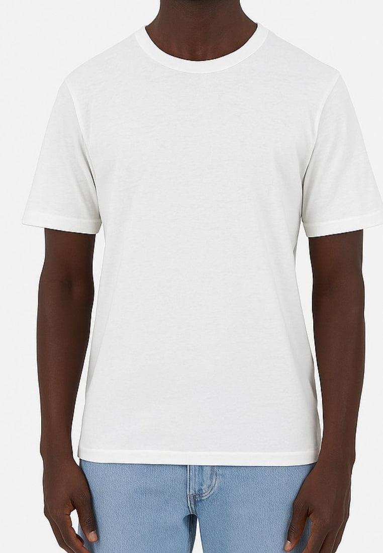 Maglietta in misto lino in bianco T-Shirts Colours and Sons