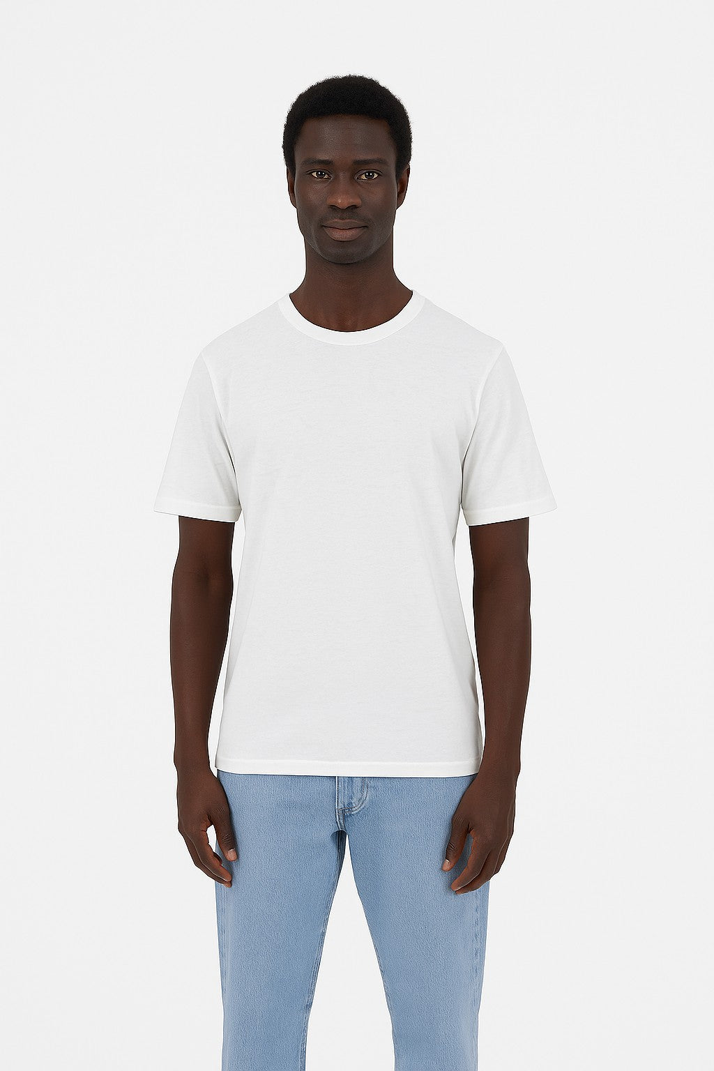 Maglietta in misto lino in bianco T-Shirts Colours and Sons