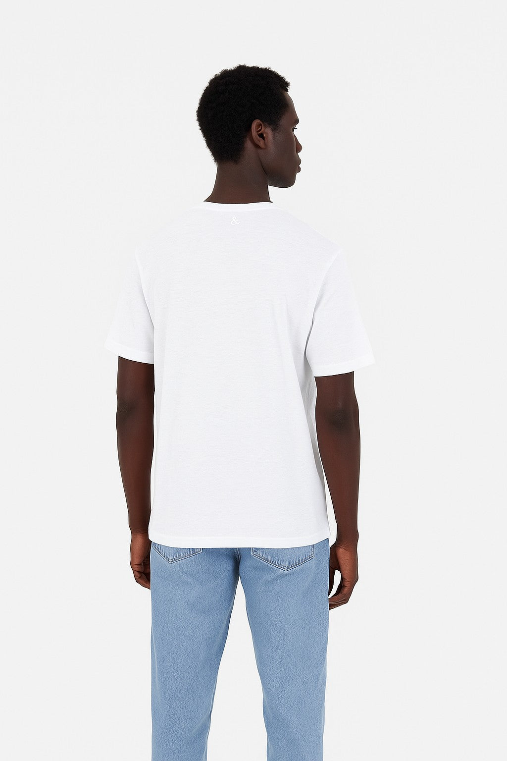 Maglietta in misto lino in bianco T-Shirts Colours and Sons