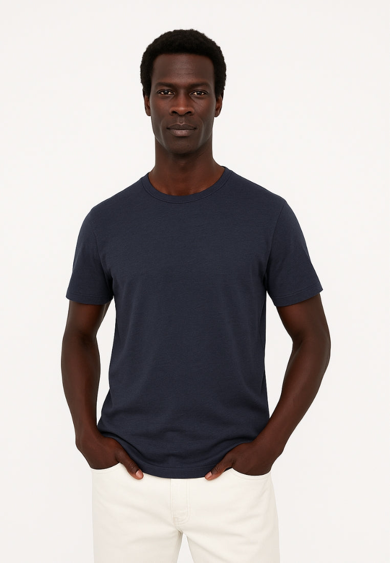 Maglietta in misto lino in antracite T-Shirts Colours and Sons