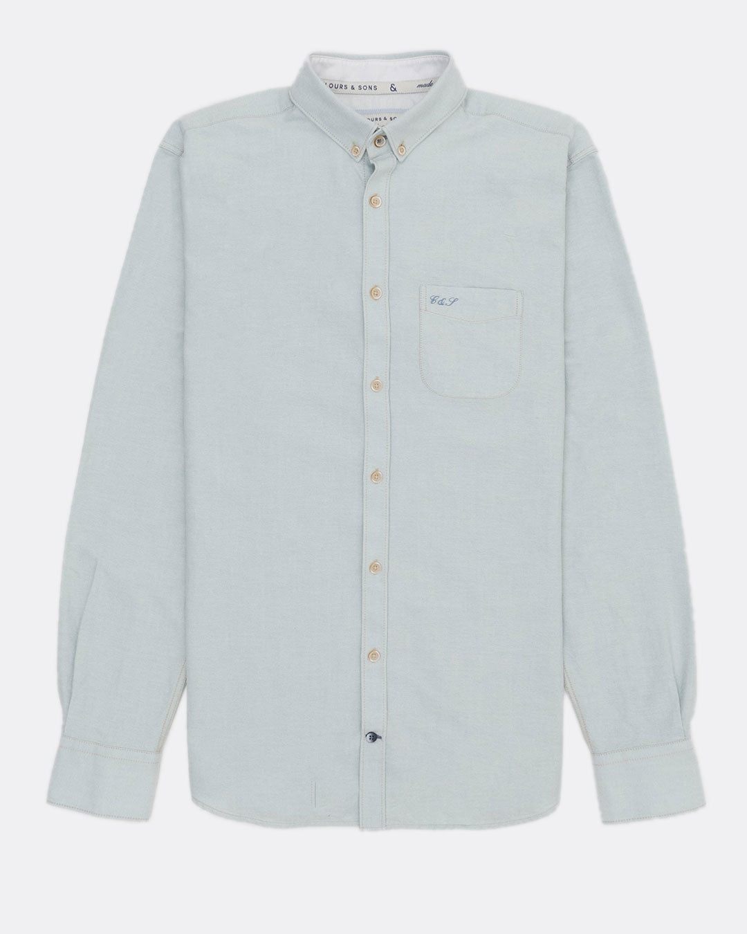 Camicia Oxford in Mist Shirts Colours and Sons   