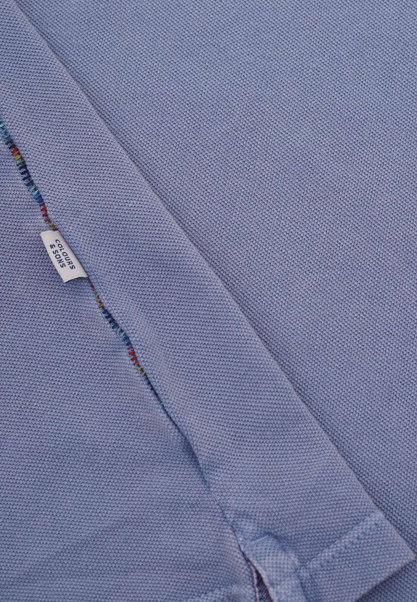 Polo lavate in fiordaliso Colours and Sons   