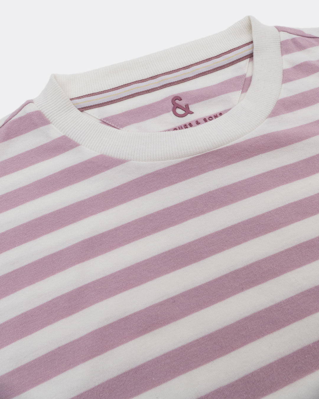 Maglietta - Breton Stripes in Grape Stripes T-Shirt Colours and Sons   