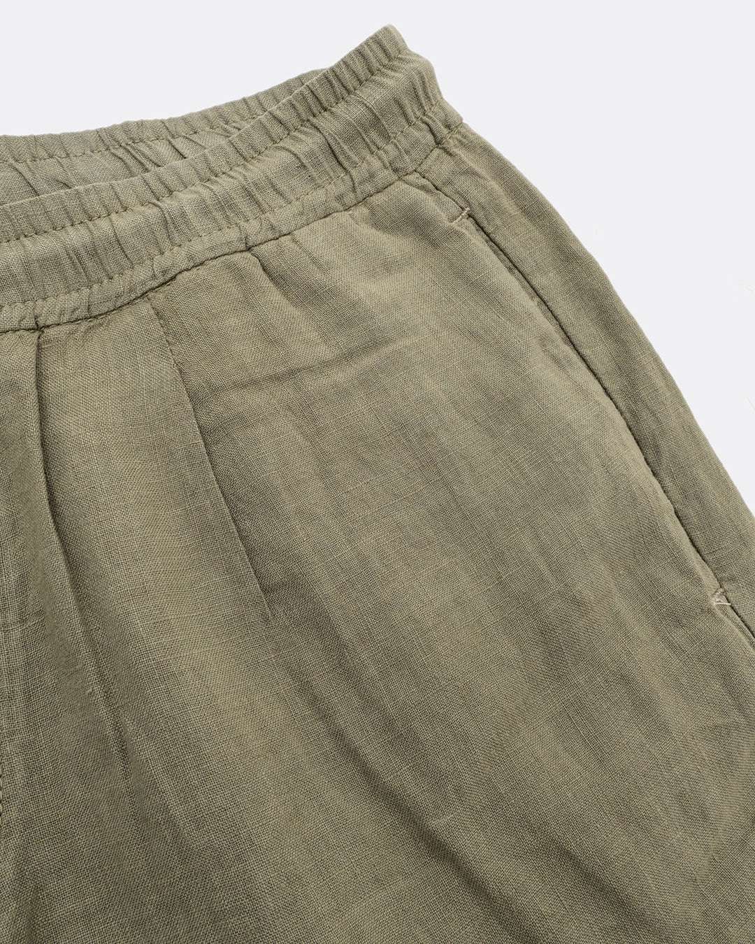 Pantaloni in lino con taglio a oliva Colours and Sons   