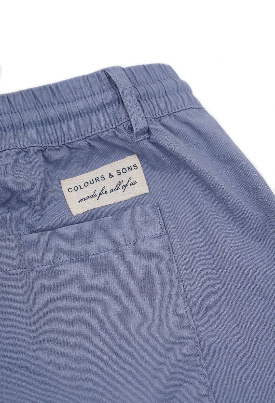 Pantaloncini in twill leggero in fiordaliso Colours and Sons   