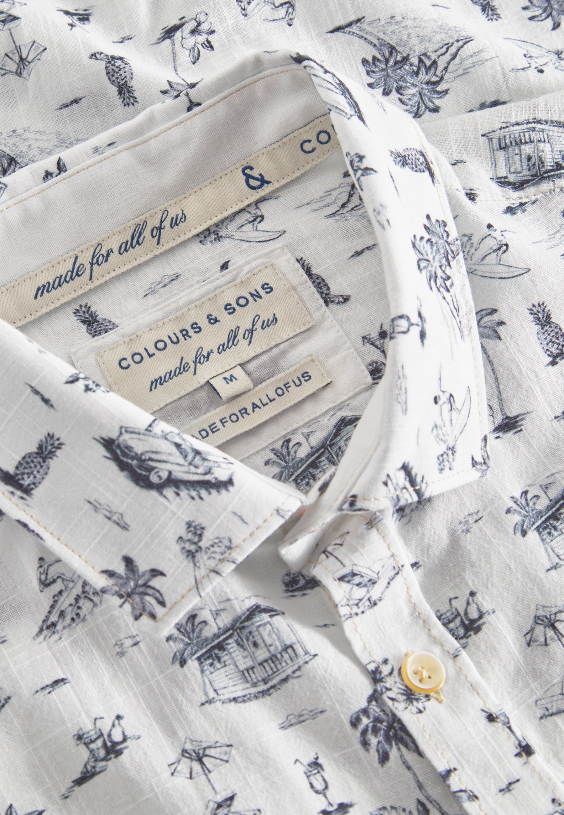 Shirt-Beach Print in Camicie con stampa da spiaggia Colours and Sons   