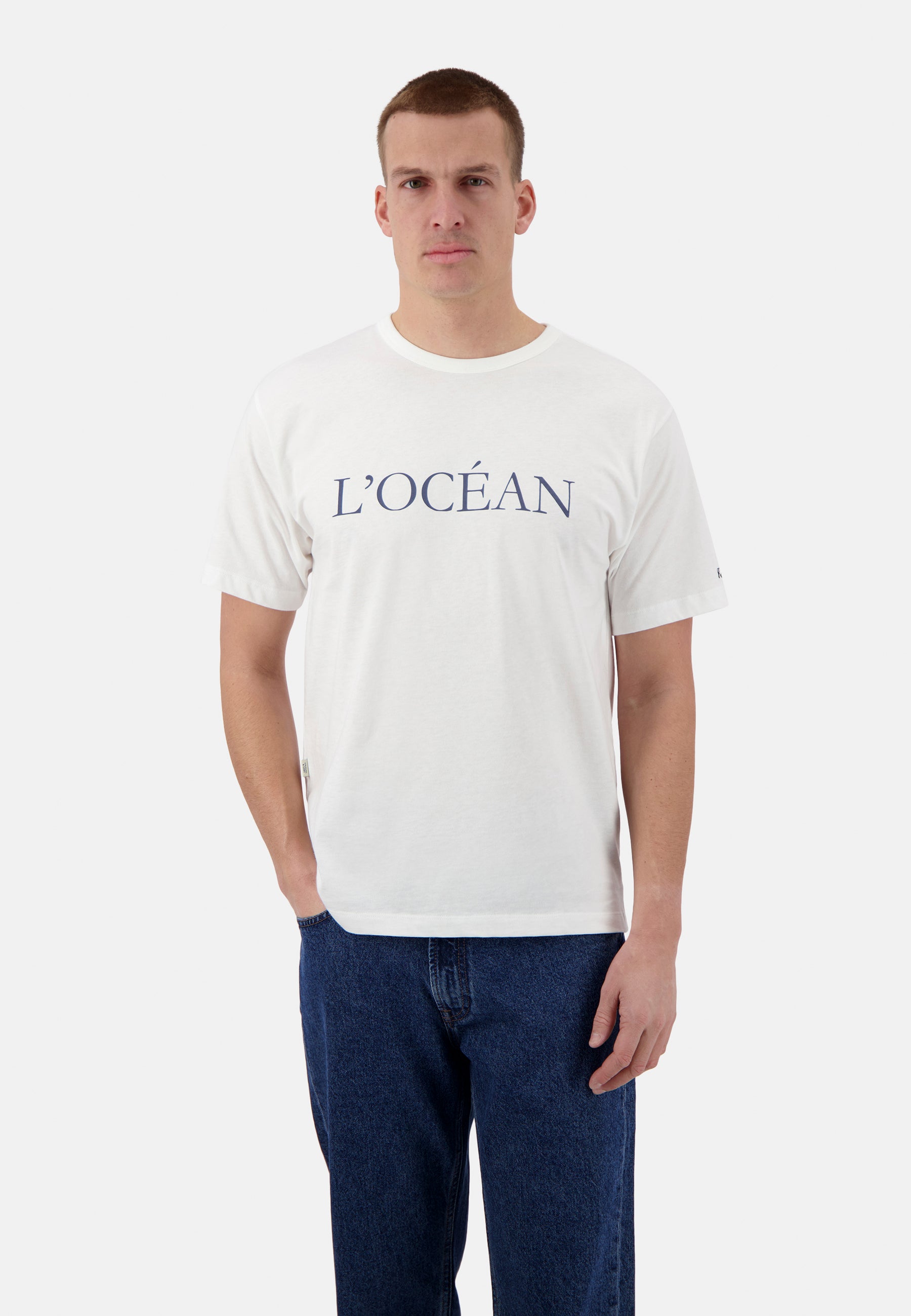 Maglietta L'Ocean in White T-Shirts Colours and Sons   