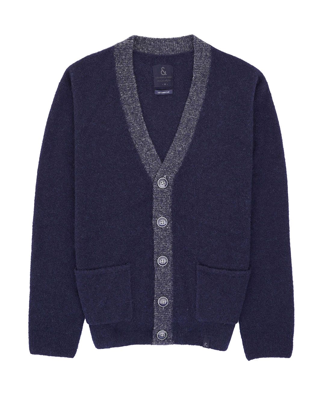 Cardigan-bottoni-capelli in giacche di marina Colours and Sons   