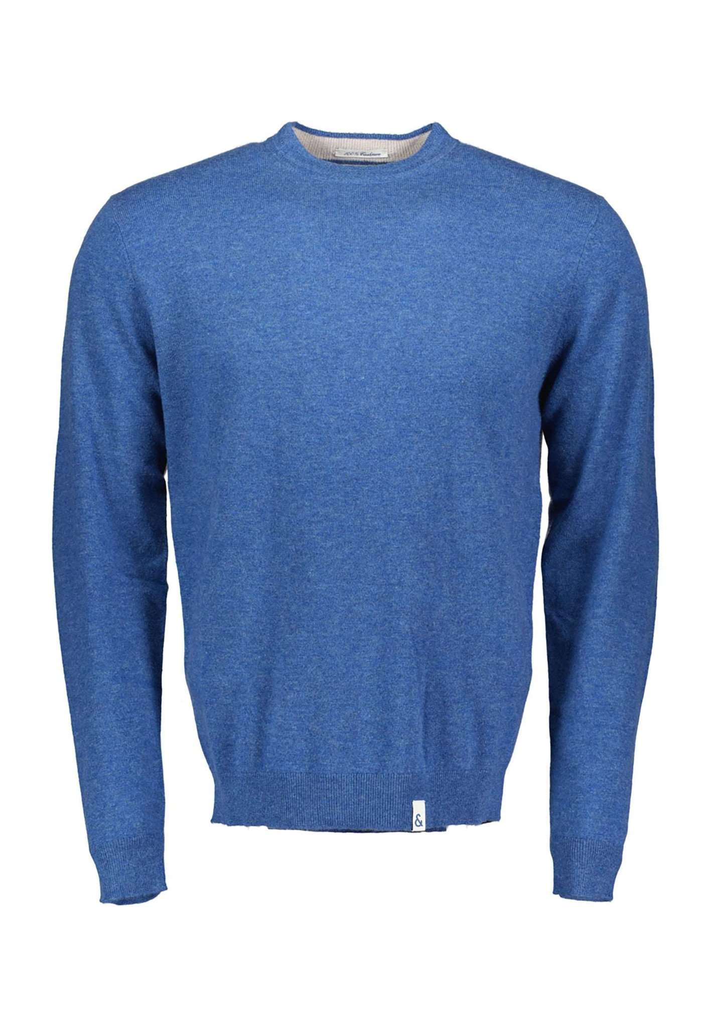 Cashmere girocollo in denim Maglioni Colours and Sons   