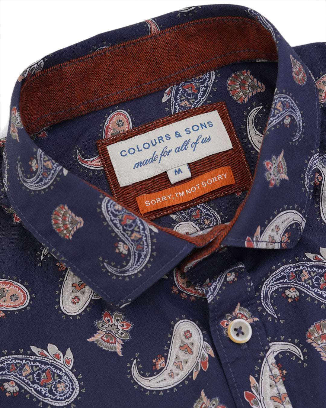 Camicia con stampa Paisley in grandi camicie Paisley Colours and Sons   