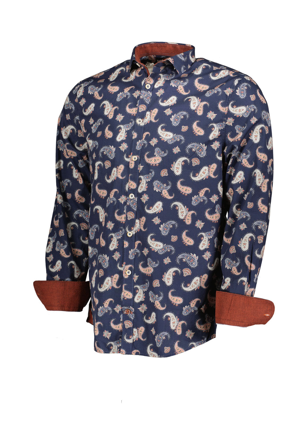 Camicia con stampa Paisley in grandi camicie Paisley Colours and Sons   