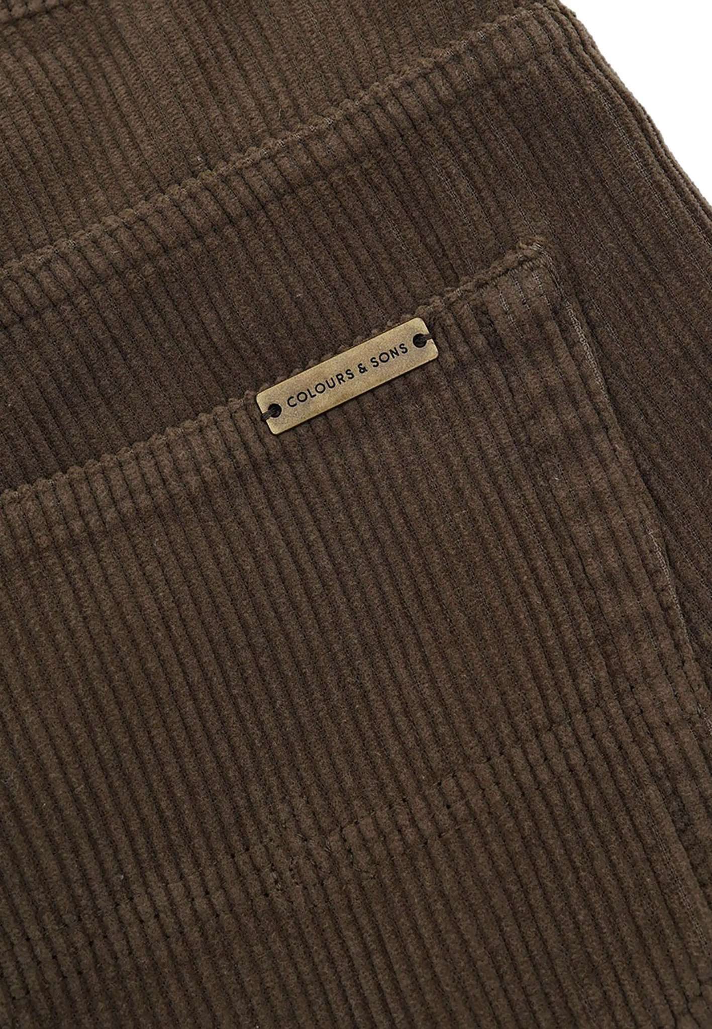 Pantaloni-Corduroy in pantaloni d'oliva Colours and Sons   