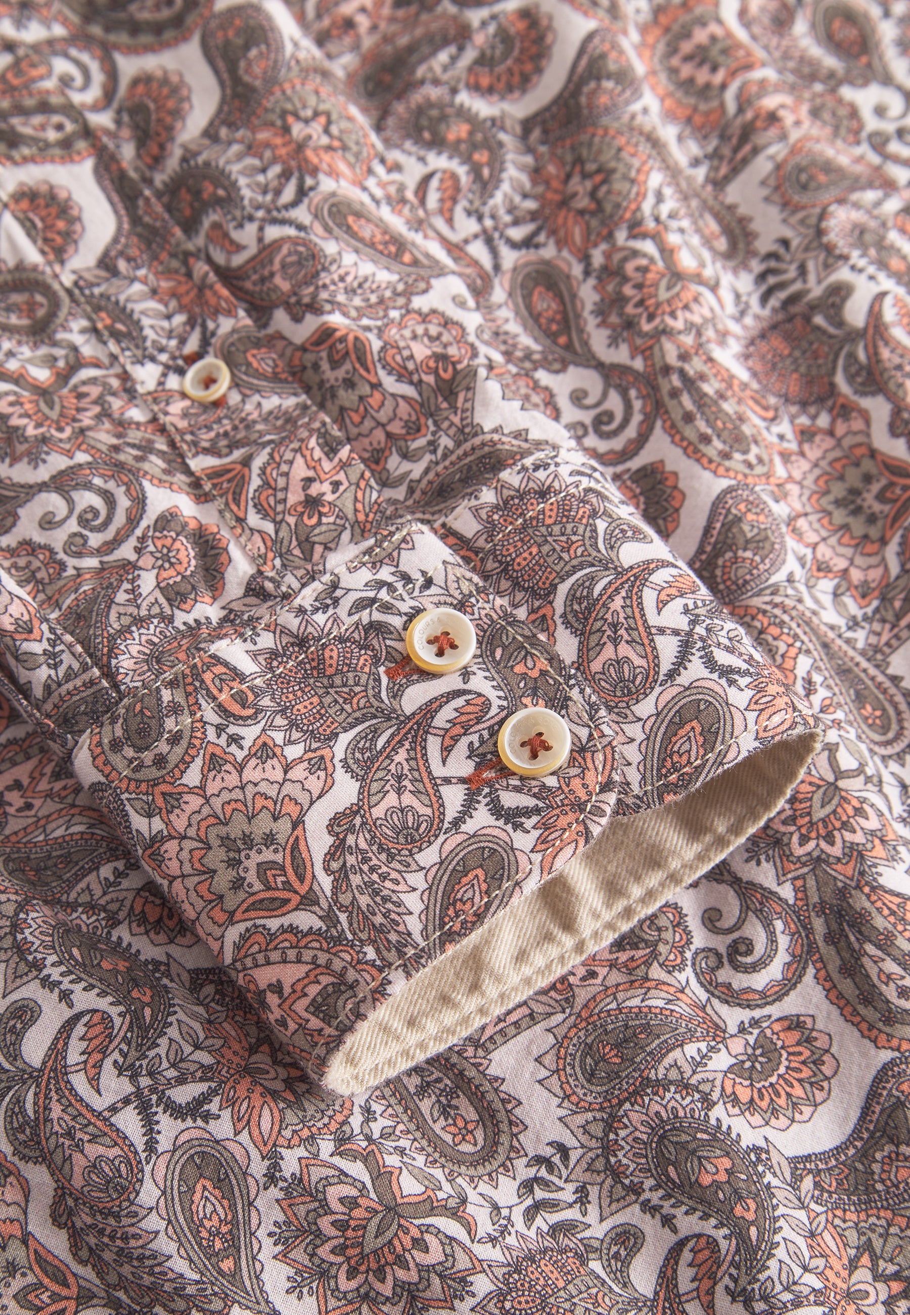 Camicia stampata in Mezcal Paisley Camicie Colours and Sons   