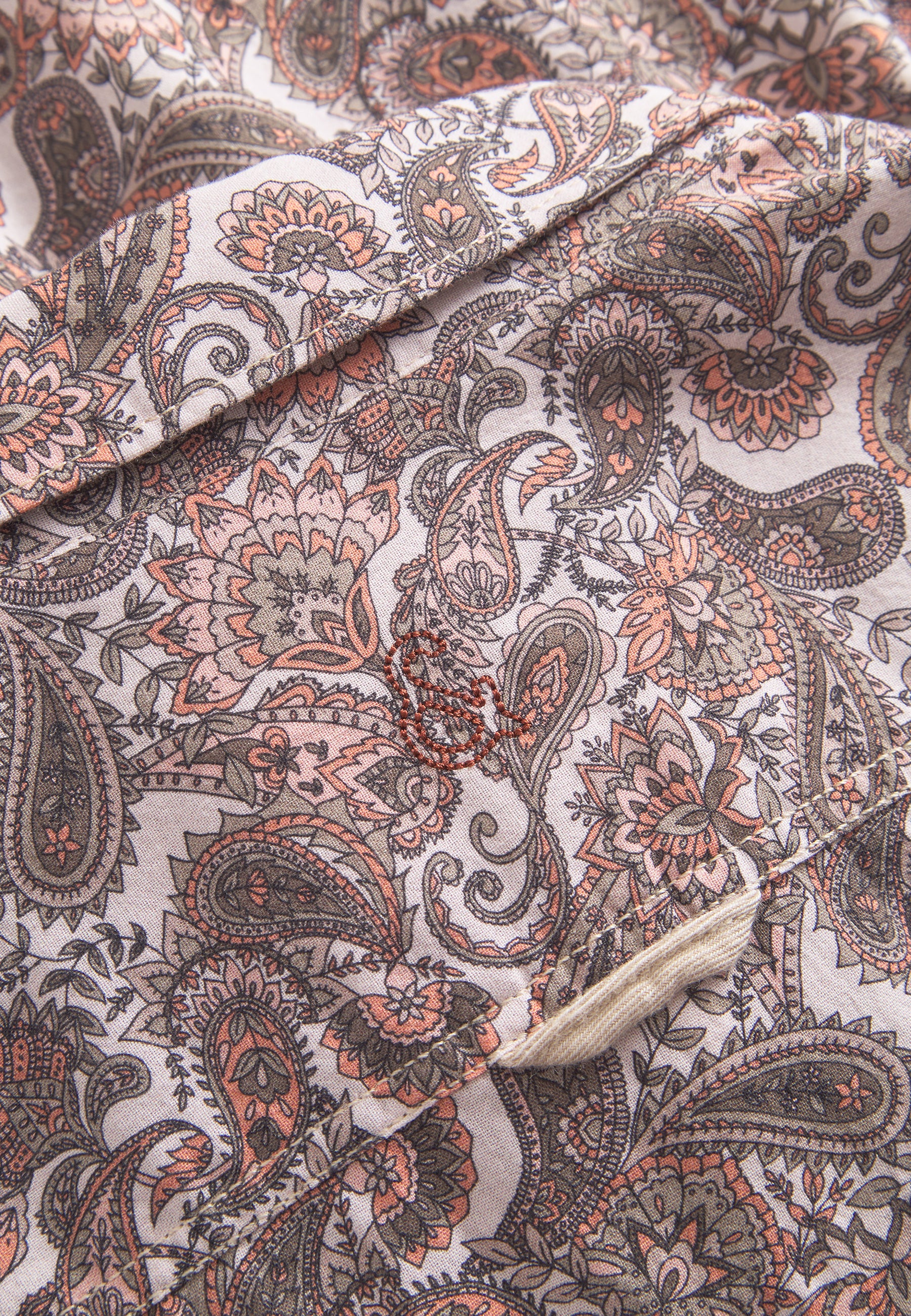 Camicia stampata in Mezcal Paisley Camicie Colours and Sons   