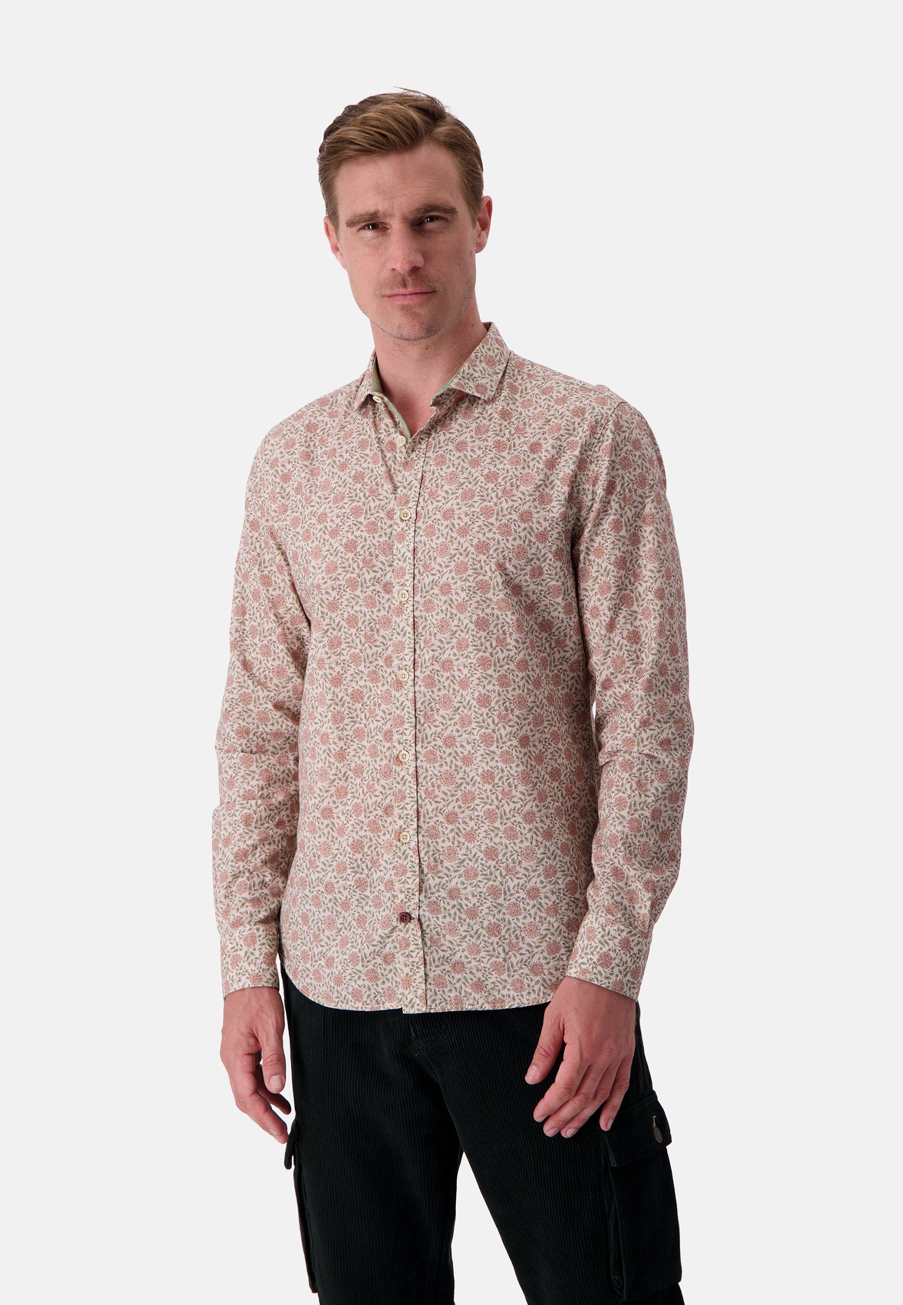 Camicia stampata in Mezcal Fiori Camicie Colours and Sons   