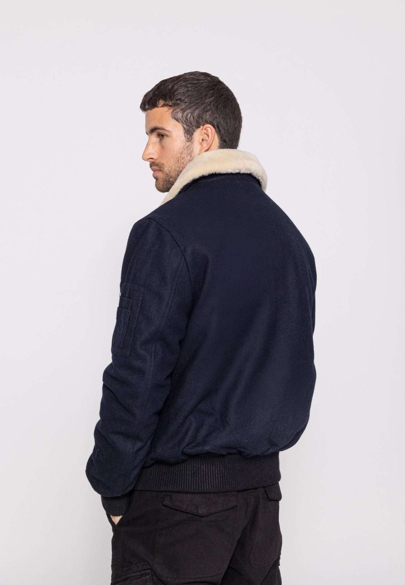 Giacca bomber Aviator M in Navy Bombers Original   