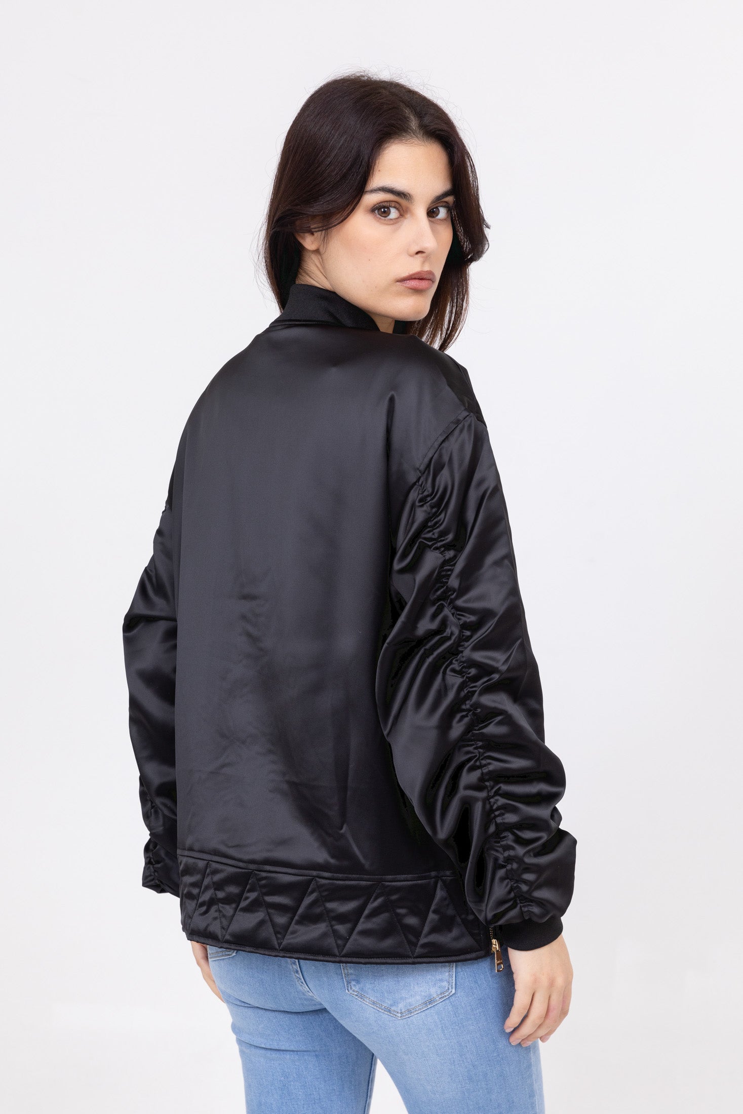 Ballerina W Bomber in Giacche Nere Bombers Original   