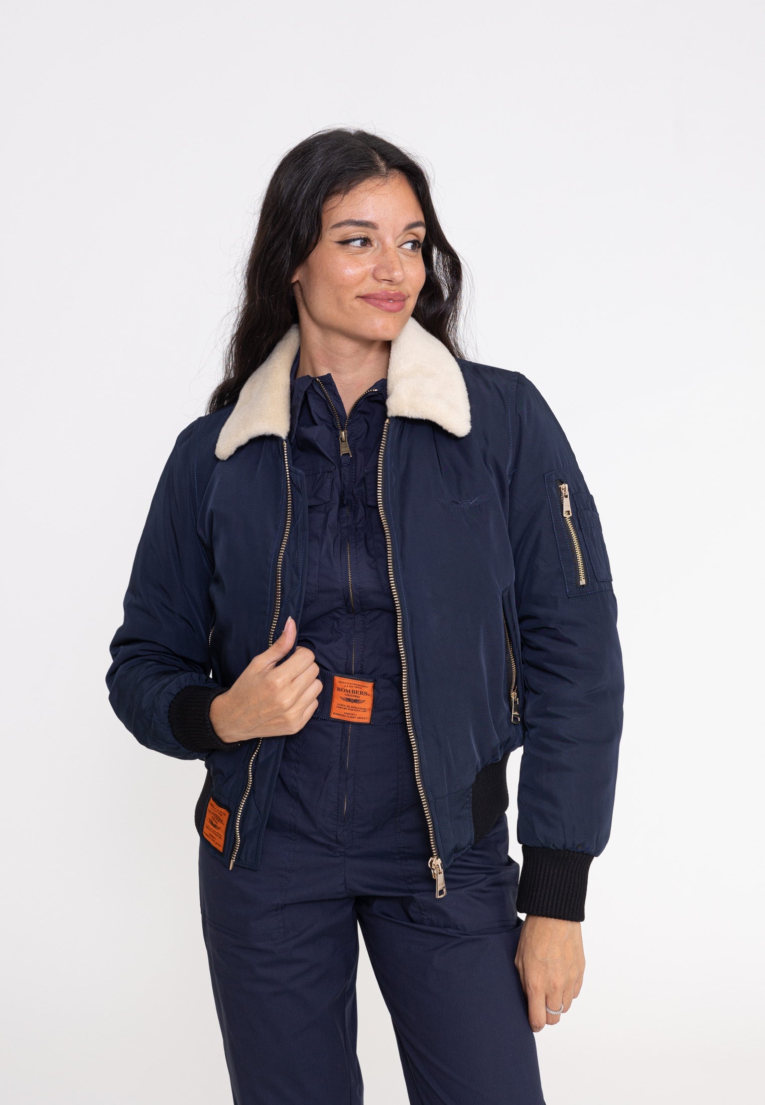 Giacca bomber Barcelone W in Navy Bombers Original   