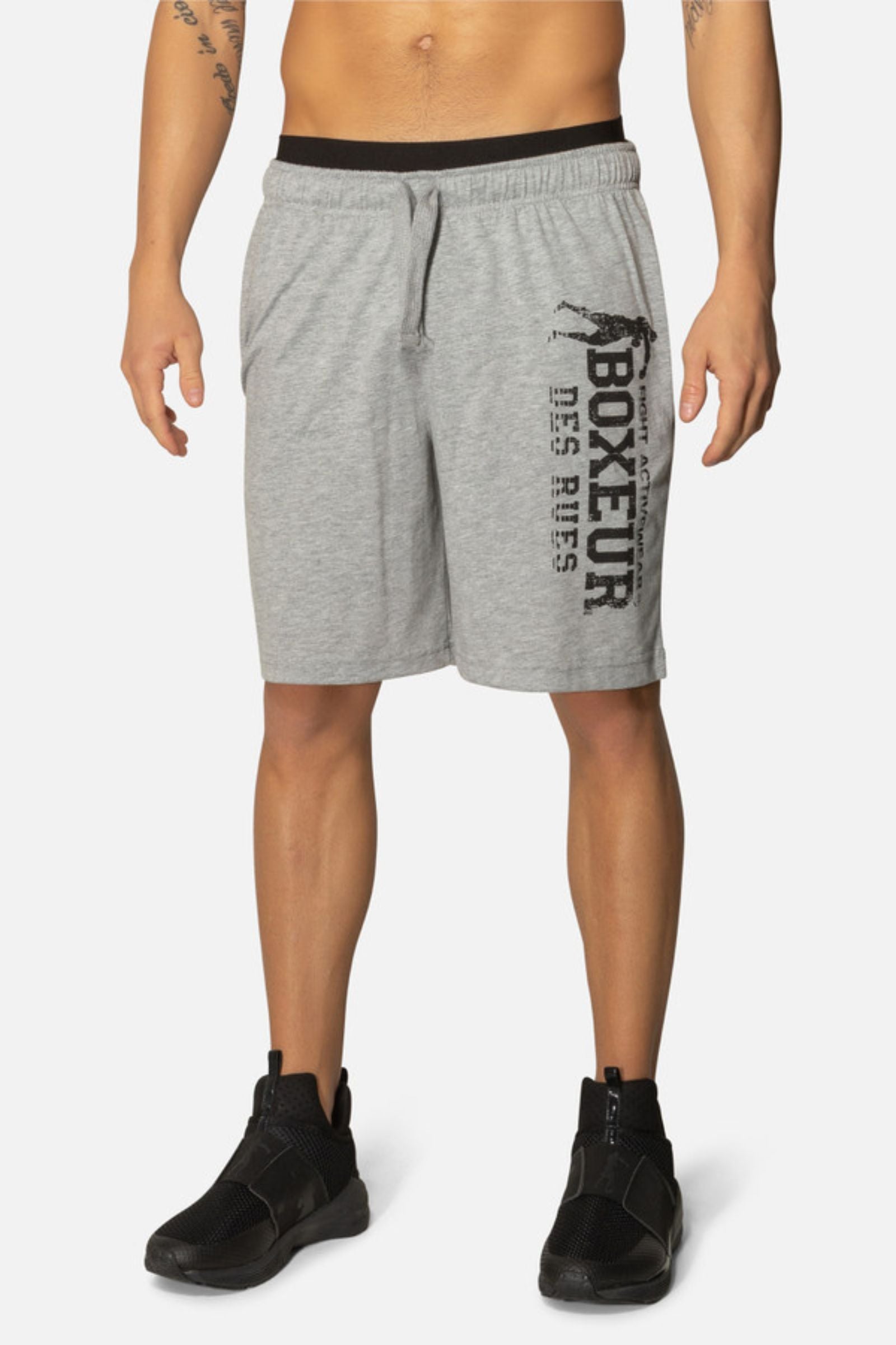 Pantaloncini da allenamento con stampa grande in grigio Mel Shorts Boxeur des Rues