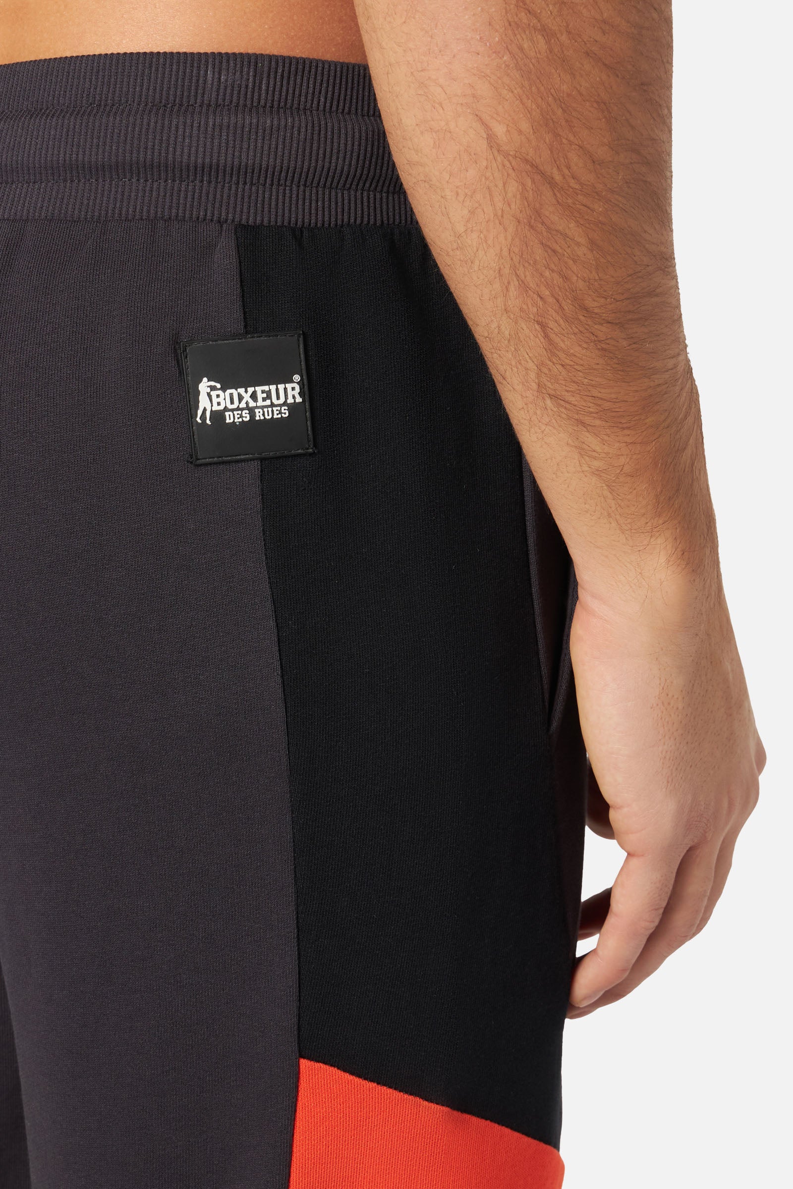 Pantaloni corti con inserti in antracite Boxeur des Rues   