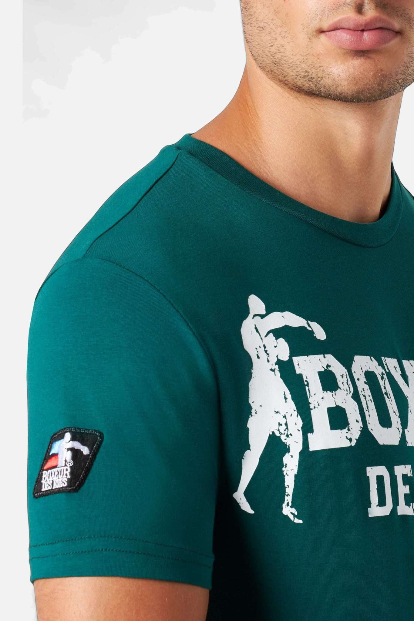 T-Shirt Boxeur Street 2 in verde scuro Boxeur des Rues   