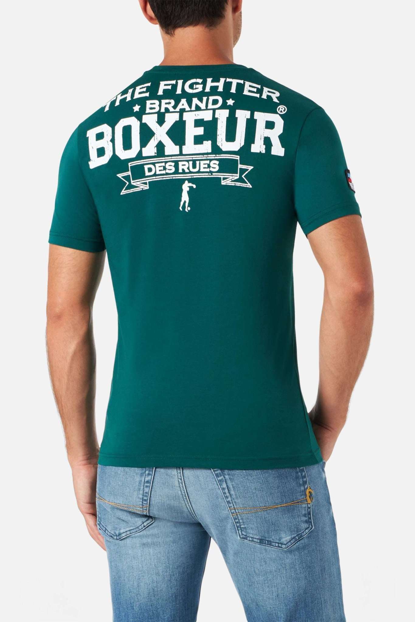 T-Shirt Boxeur Street 2 in verde scuro Boxeur des Rues   