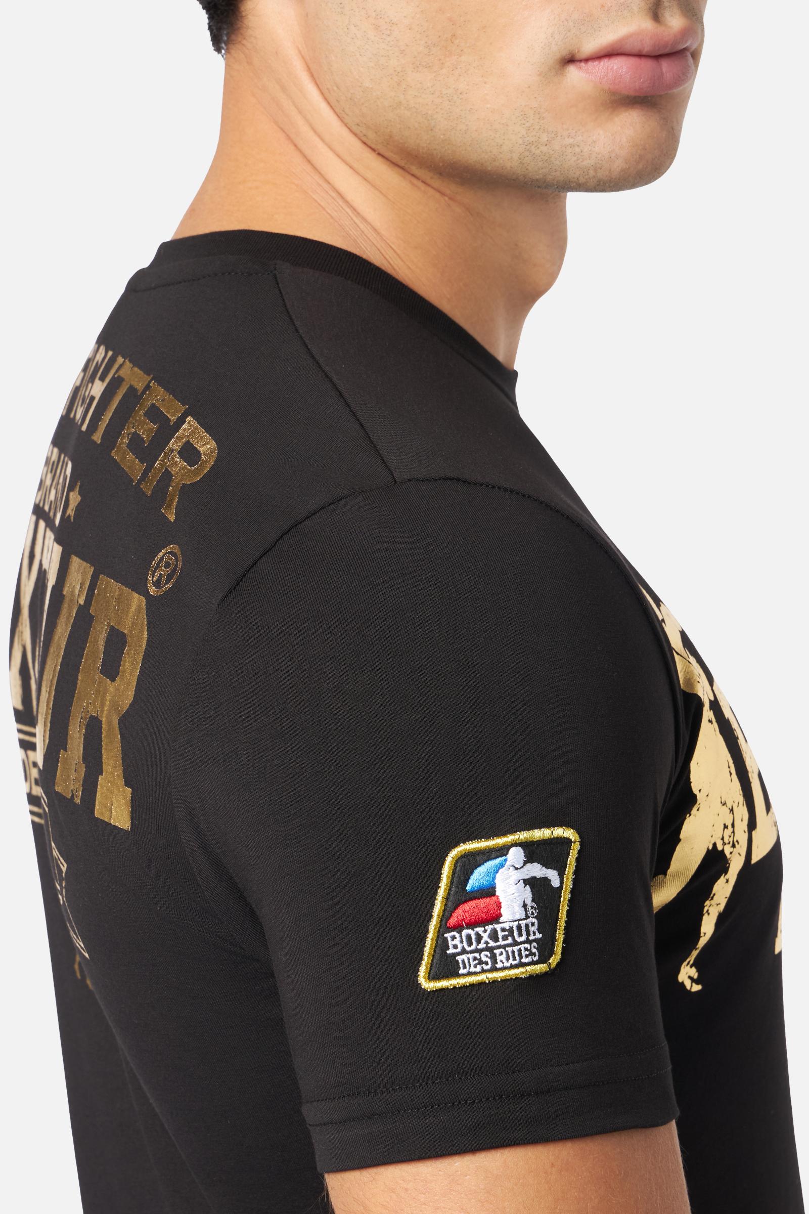 T-Shirt Boxeur Street 2 in Nero-Oro Boxeur des Rues   