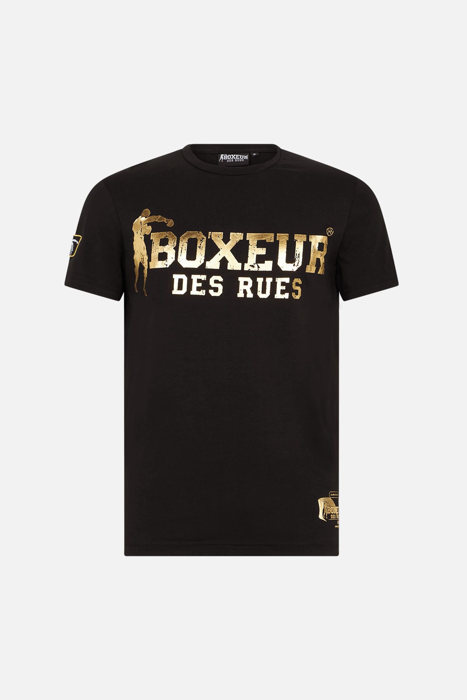 T-Shirt Boxeur Street 2 in Nero-Oro Boxeur des Rues   