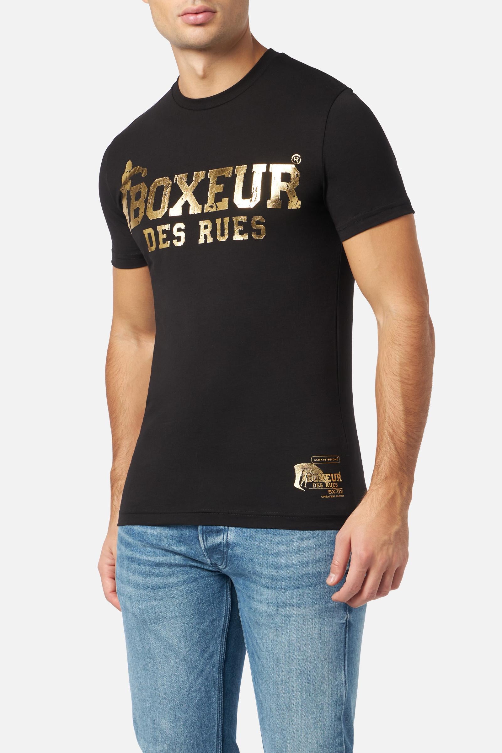 T-Shirt Boxeur Street 2 in Nero-Oro Boxeur des Rues   