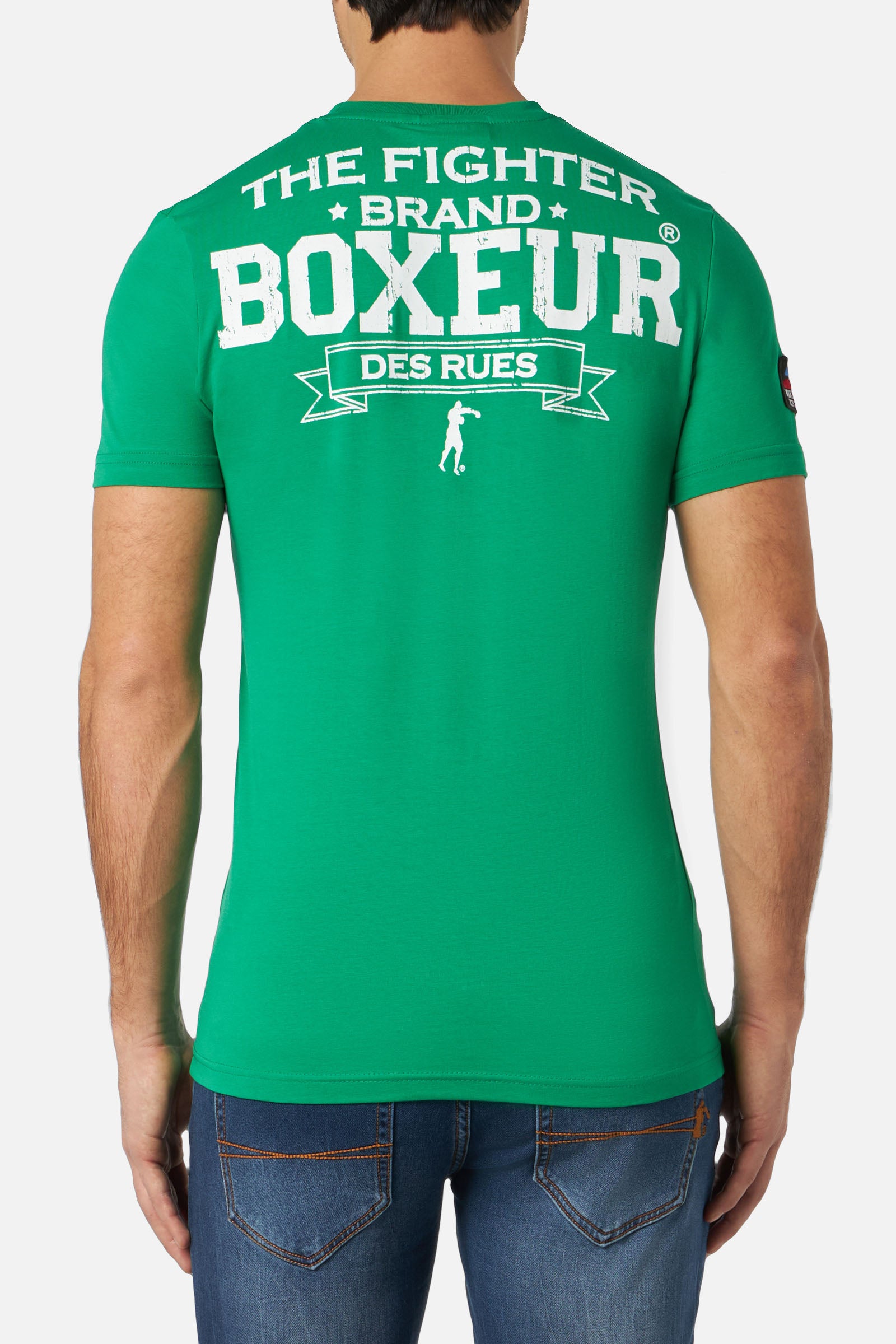 T-shirt Boxeur Street 2 in verde T-shirt Boxeur des Rues   